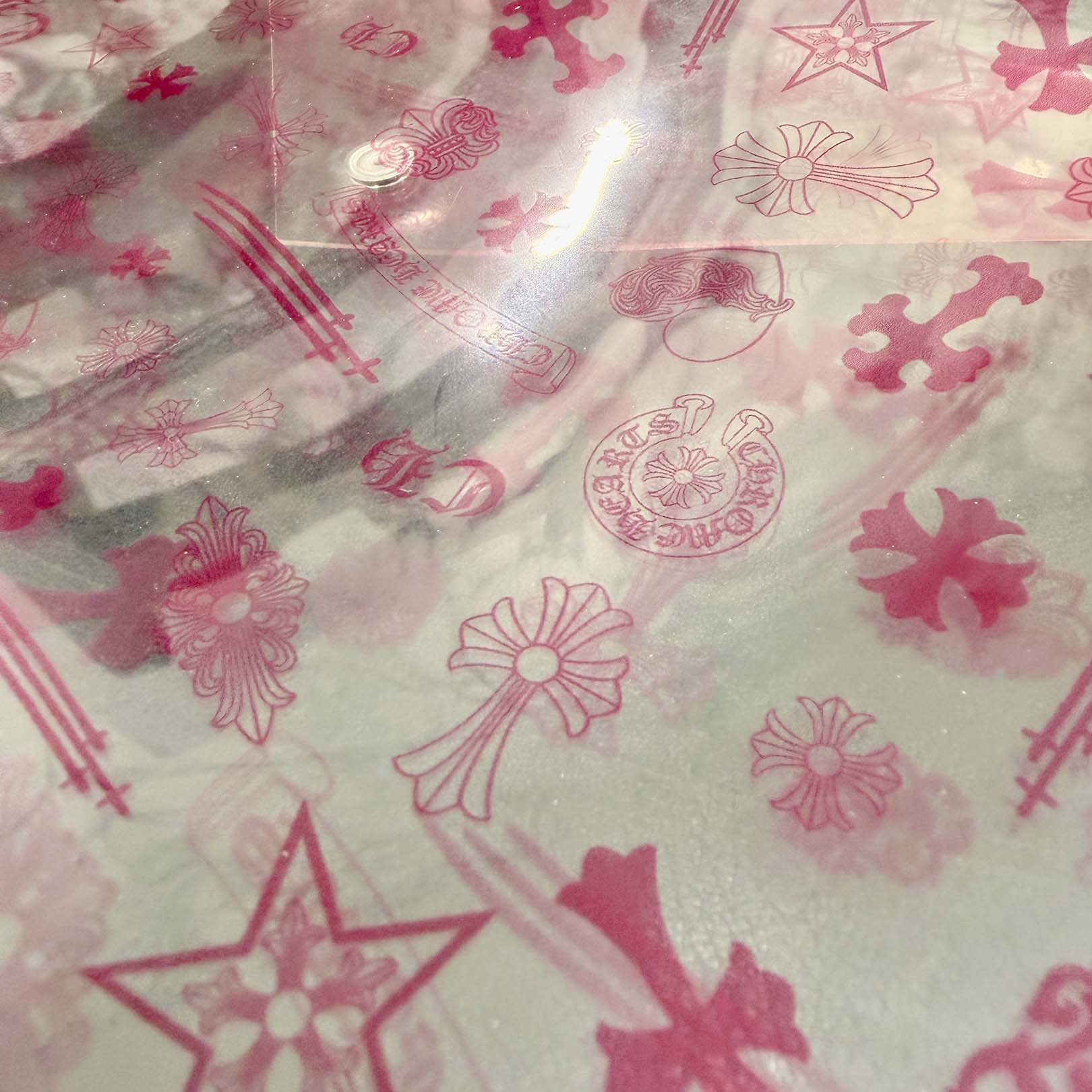 CHROME HEARTS PVC Multi Logo Clear Poach クロムハーツ PVC マルチロゴ クリアポーチ