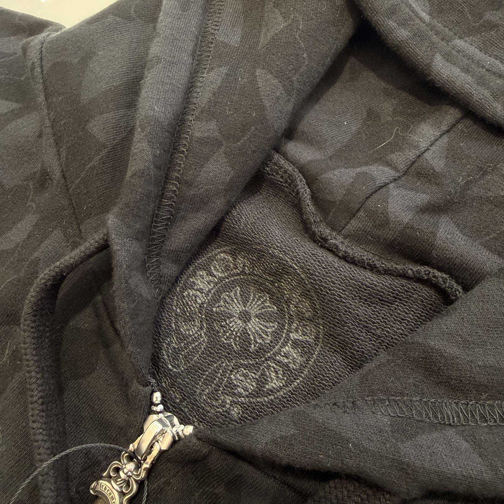 CHROME HEARTS 2024SS Graveyard Cemetery Cross Zip Up Hoodie Size XL クロムハーツ グレイブヤード セメタリークロス ジップアップフーディ サイズXL