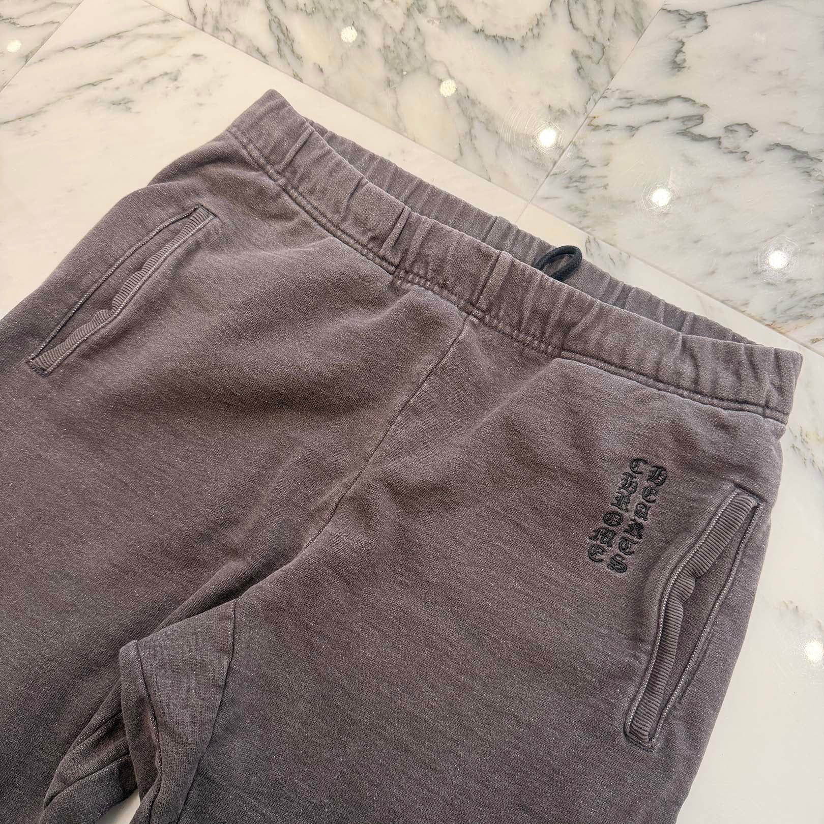 CHROME HEARTS Y NOT Vertical Logo Embroidery Sweat Long Pants Size M クロムハーツ ワイノット ヴァーティカルロゴ 刺繍 スウェットロングパンツ サイズM