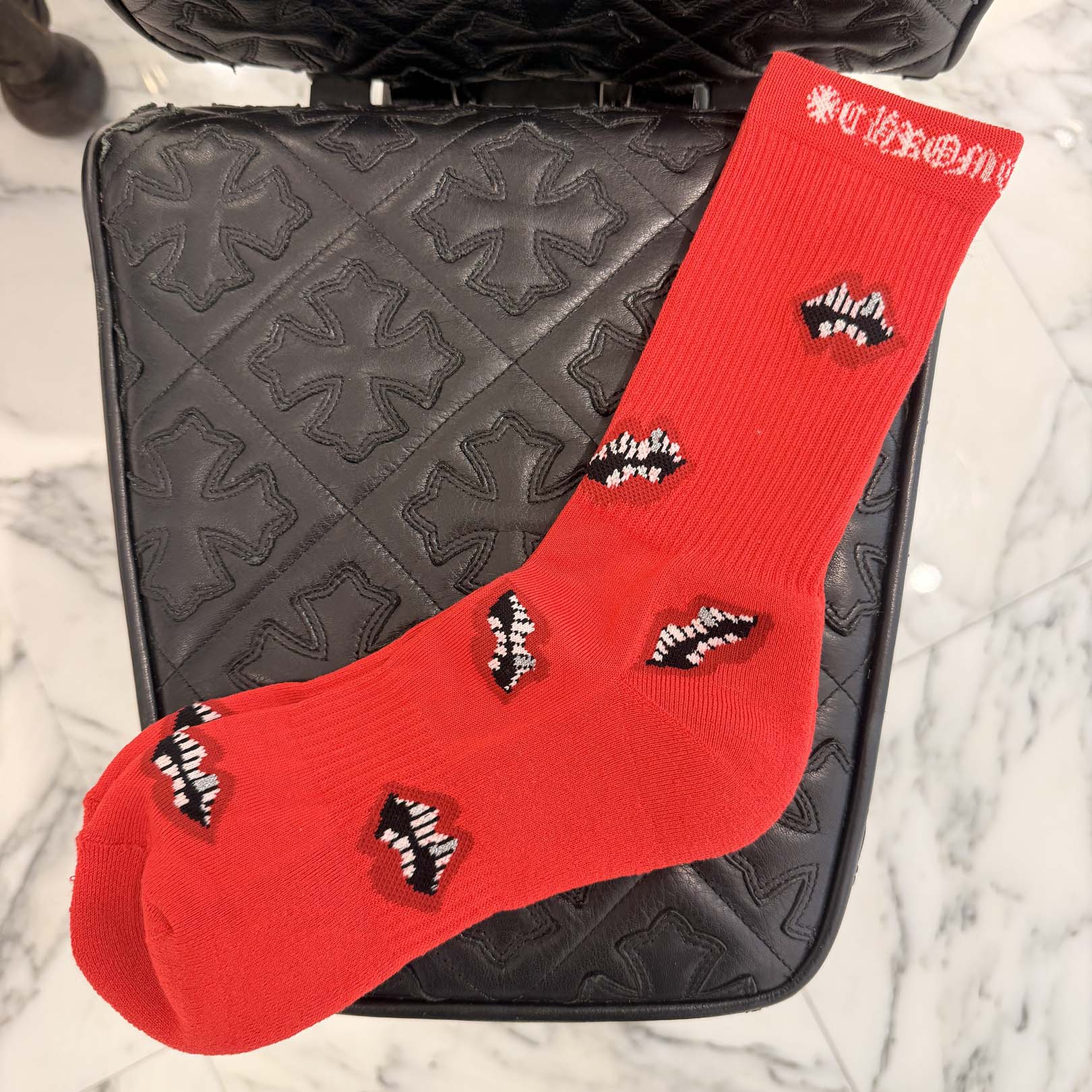 CHROME HEARTS × MATTY BOY Chomper Socks Size M (25cm～27cm) クロムハーツ × マッティボーイ チョンパー ソックス サイズM(25cm～27cm)