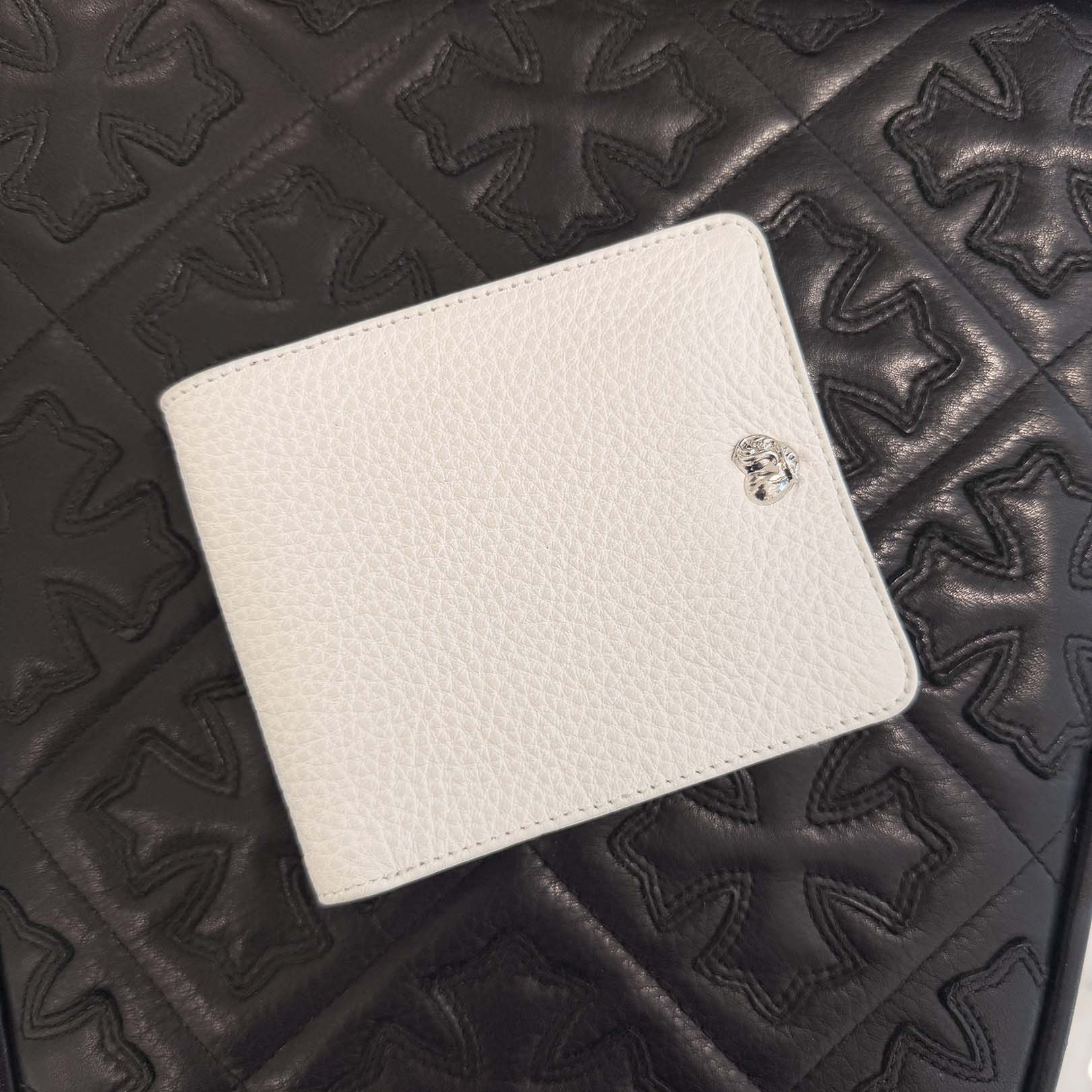 CHROME HEARTS Cannes Limited 1SNAP Viny Heart Button Leather Wallet クロムハーツ カンヌ限定 1スナップ ヴィニーハートボタン レザーウォレット