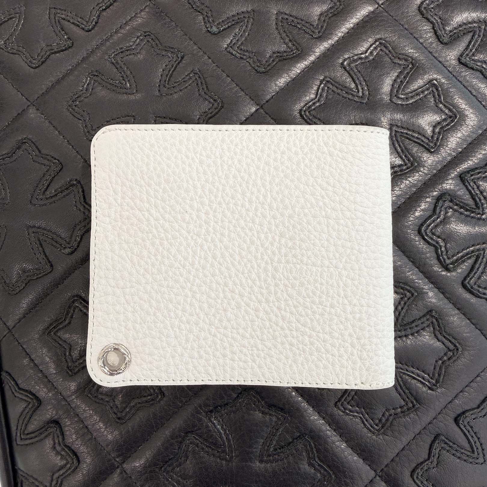 CHROME HEARTS Cannes Limited 1SNAP Viny Heart Button Leather Wallet クロムハーツ カンヌ限定 1スナップ ヴィニーハートボタン レザーウォレット