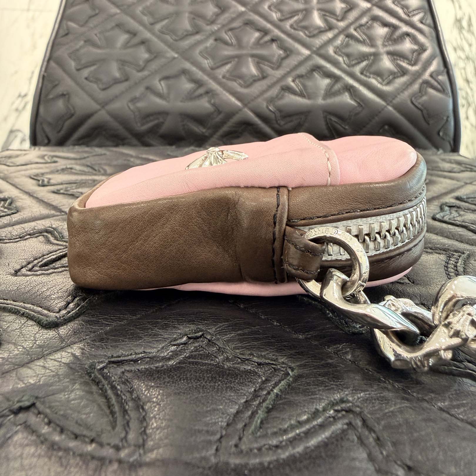 CHROME HEARTS Micro Taka Fancy Clip Leather Case クロムハーツ マイクロタカ ファンシー クリップ レザー ケース