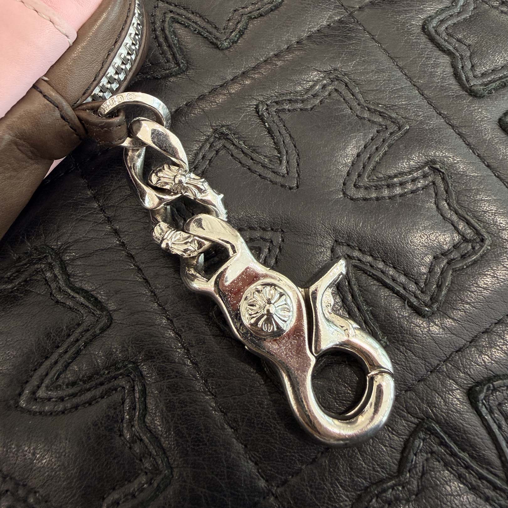 CHROME HEARTS Micro Taka Fancy Clip Leather Case クロムハーツ マイクロタカ ファンシー クリップ レザー ケース