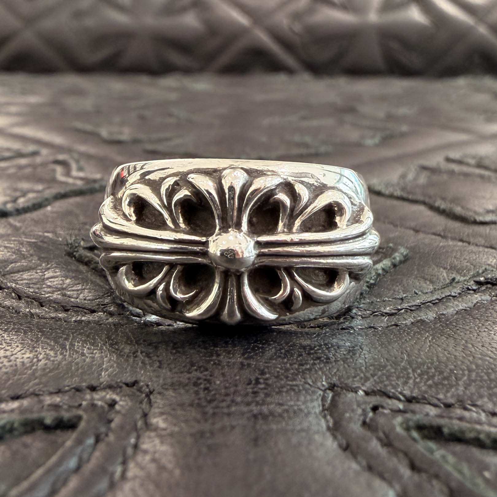 CHROME HEARTS Floral Cross Ring Size 25号 クロムハーツ フローラルクロス リング サイズ25号