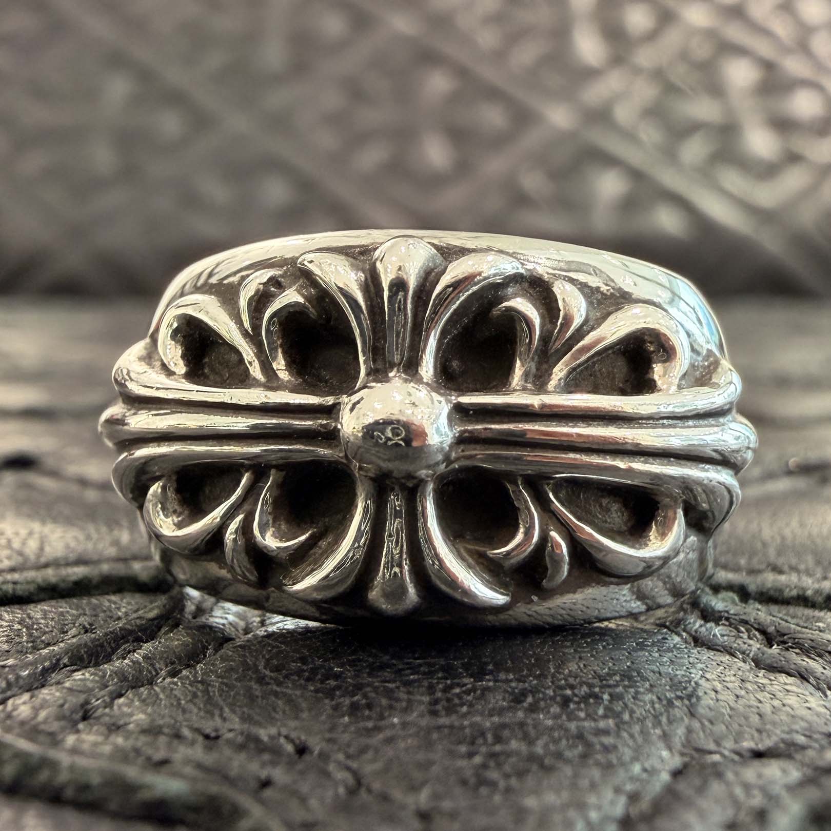 CHROME HEARTS Floral Cross Ring Size 25号 クロムハーツ フローラルクロス リング サイズ25号