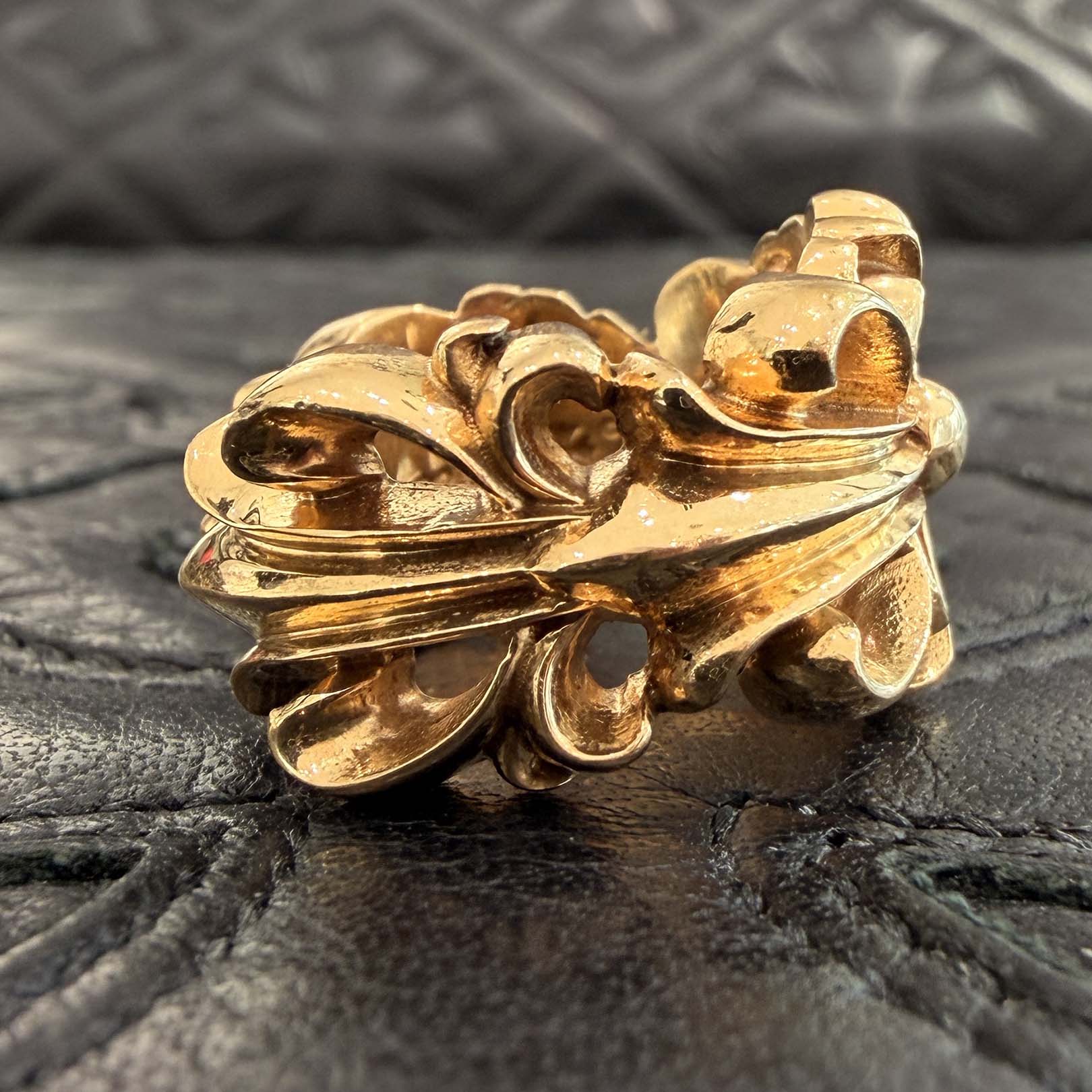 CHROME HEARTS 22K DBL FLRL CRS Ring Size 13号 クロムハーツ 22K ダブルフローラルクロス リング サイズ13号