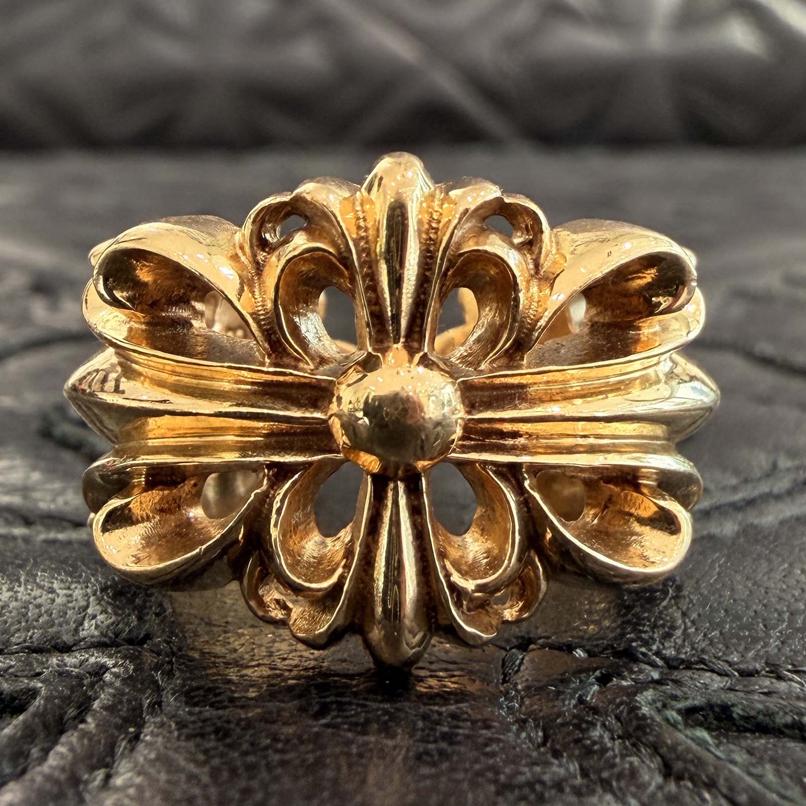 CHROME HEARTS 22K DBL FLRL CRS Ring Size 13号 クロムハーツ 22K ダブルフローラルクロス リング サイズ13号