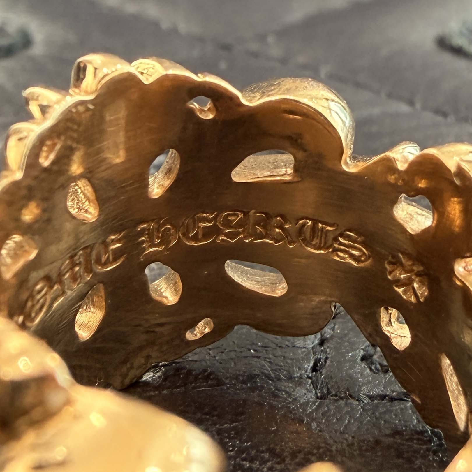 CHROME HEARTS 22K DBL FLRL CRS Ring Size 13号 クロムハーツ 22K ダブルフローラルクロス リング サイズ13号