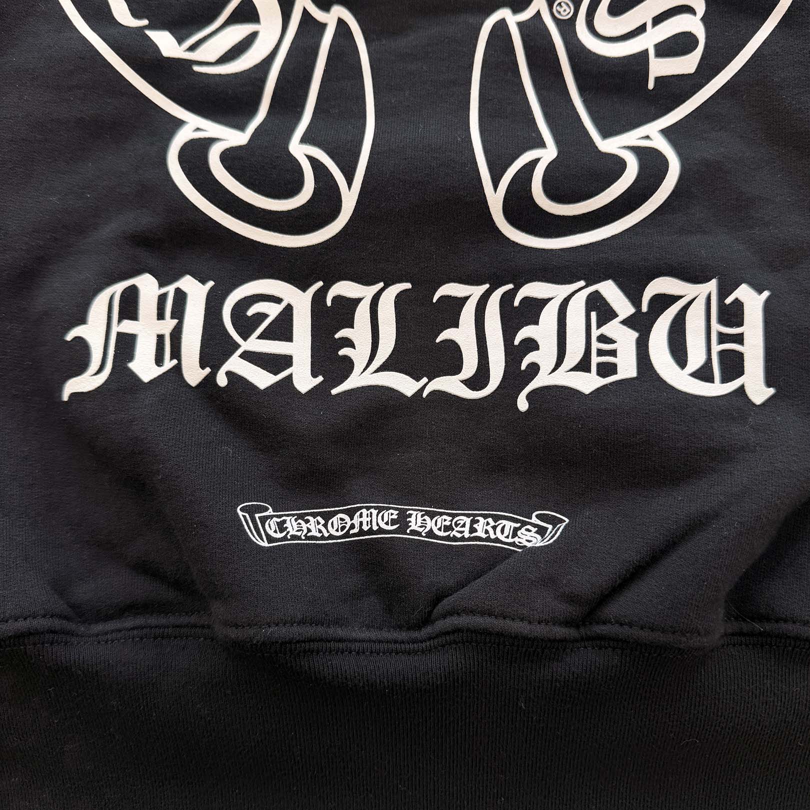 CHROME HEARTS MALIBU Limited Horseshoe Thermal Zip Up Hoodie Size S クロムハーツ マリブ限定 ホースシュー サーマル ジップアップ フーディ サイズS