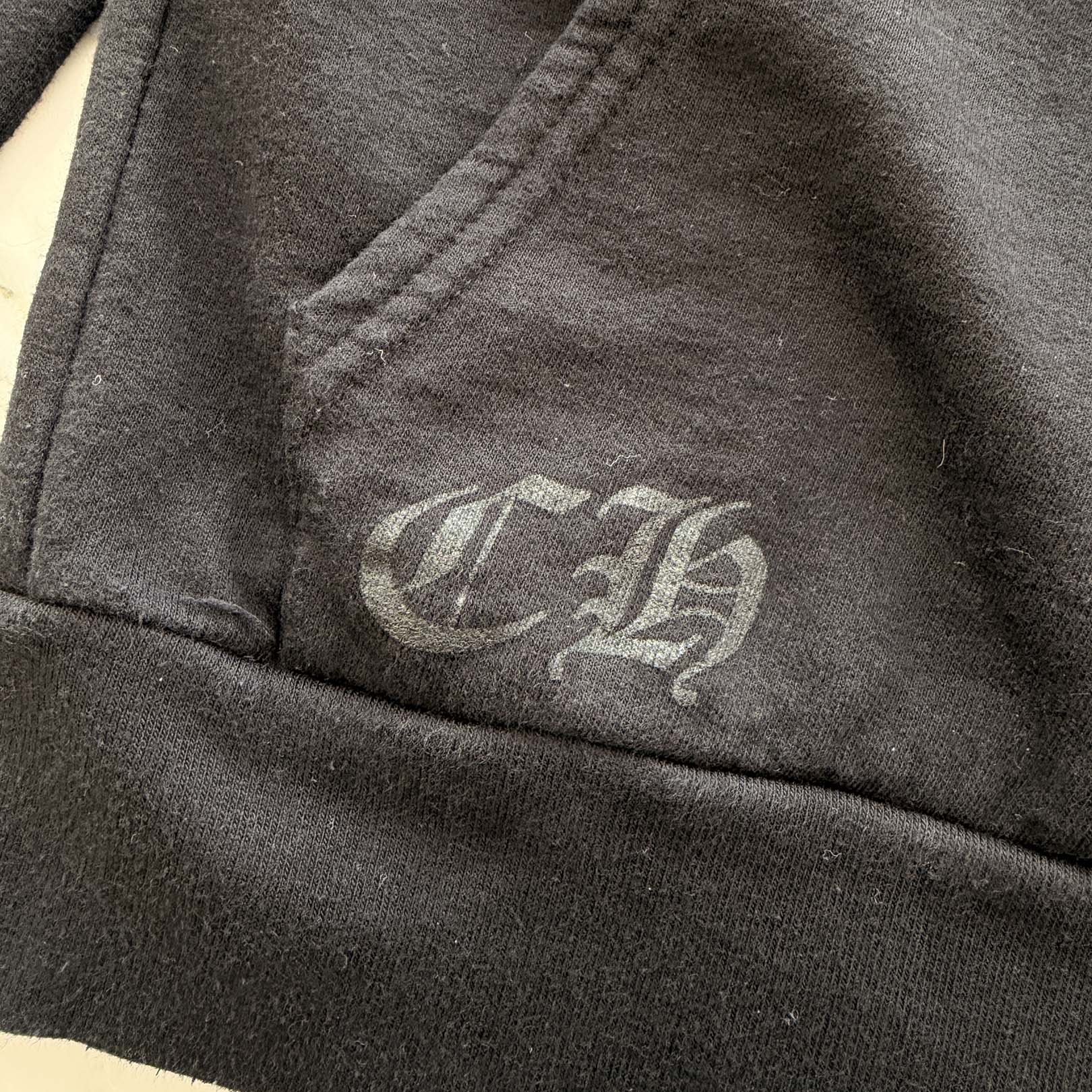 CHROME HEARTS OLD Made In Hollywood Vertical Logo Zip Up Hoodie Size S クロムハーツ オールド メイドインハリウッド ヴァーティカルロゴ ジップアップフーディ サイズS