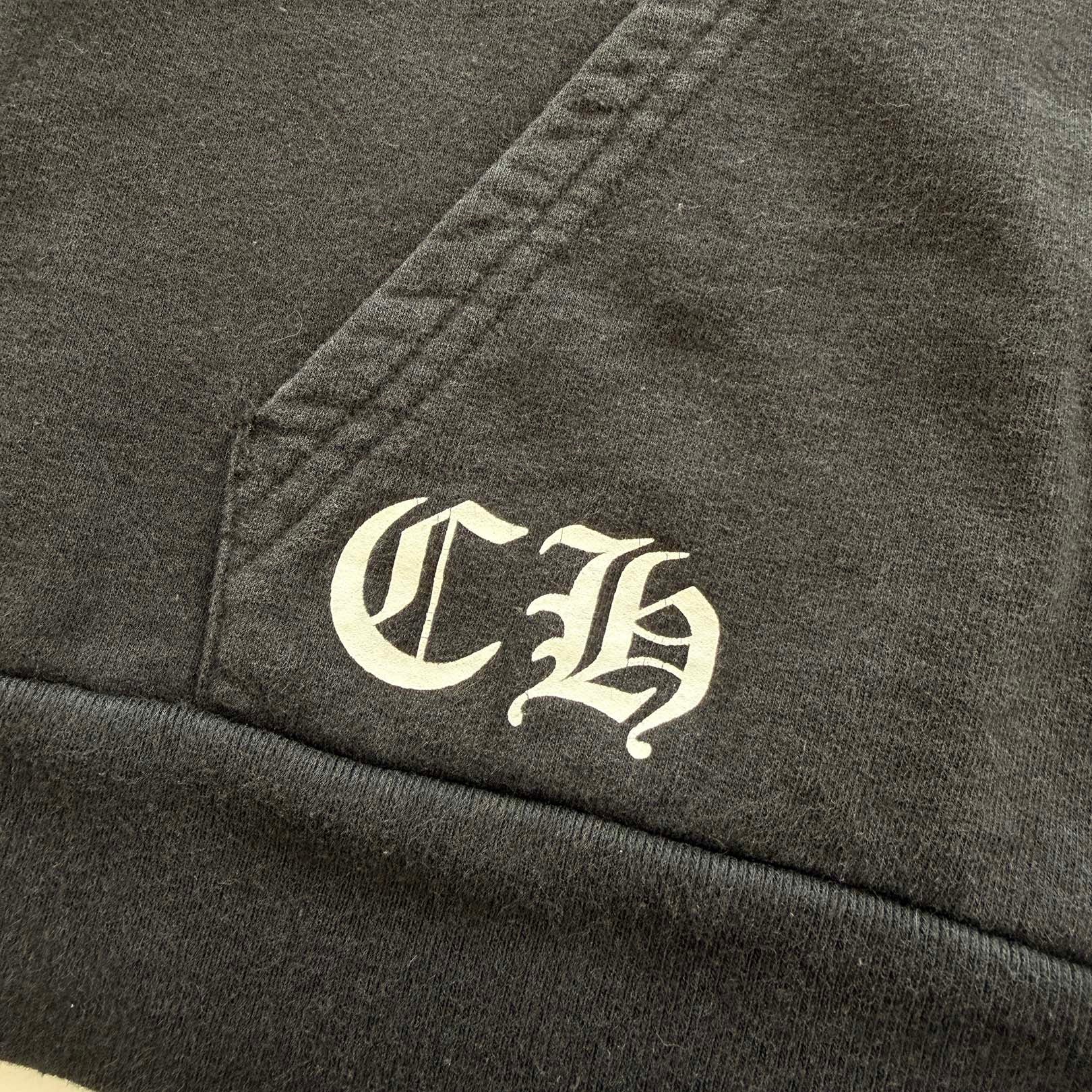 CHROME HEARTS OLD Made In Hollywood Back CH Plus Print Zip Up Hoodie Size L クロムハーツ オールド メイドインハリウッド バックCHプラス プリント ジップアップフーディ サイズL