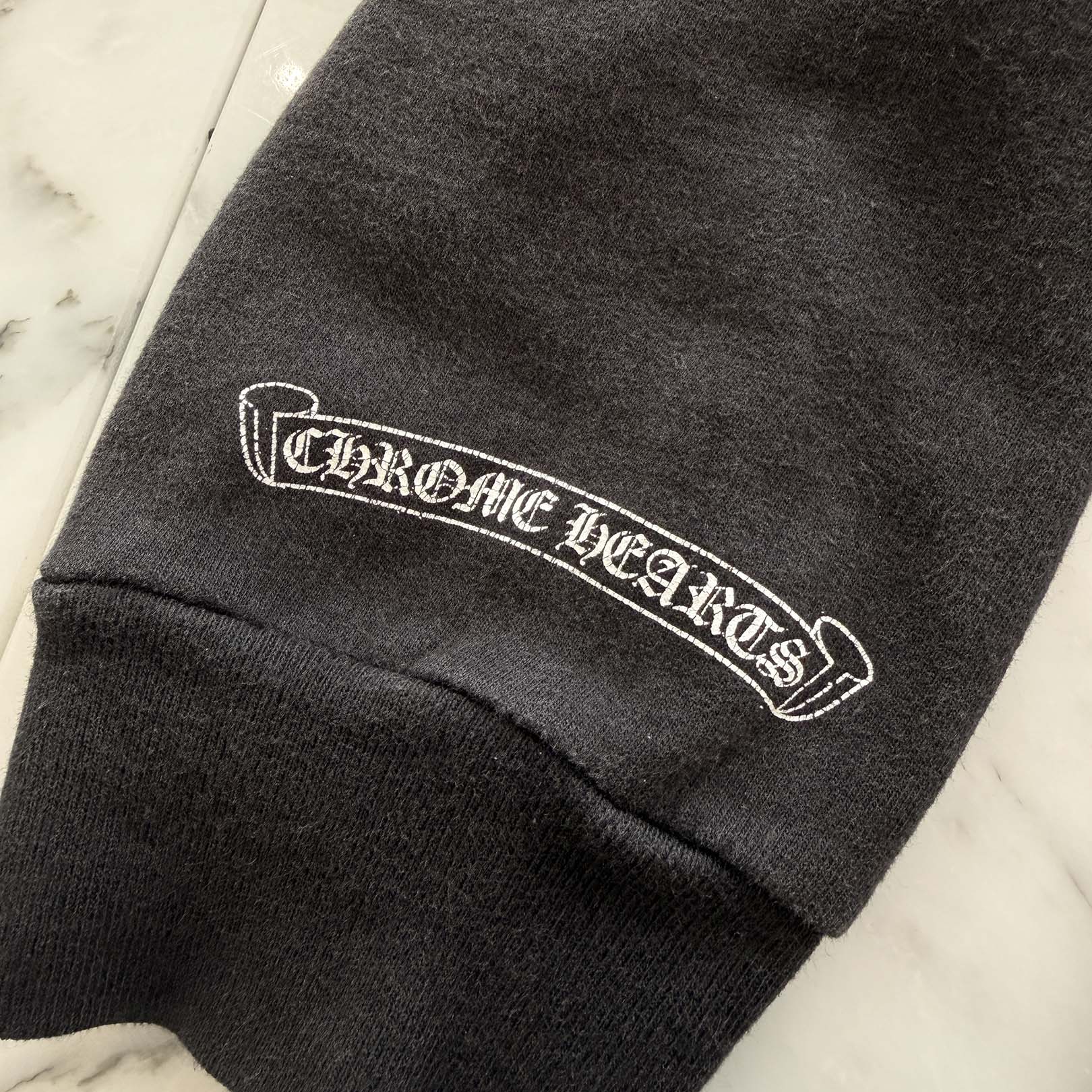 CHROME HEARTS OLD Made In Hollywood Back CH Plus Print Zip Up Hoodie Size L クロムハーツ オールド メイドインハリウッド バックCHプラス プリント ジップアップフーディ サイズL