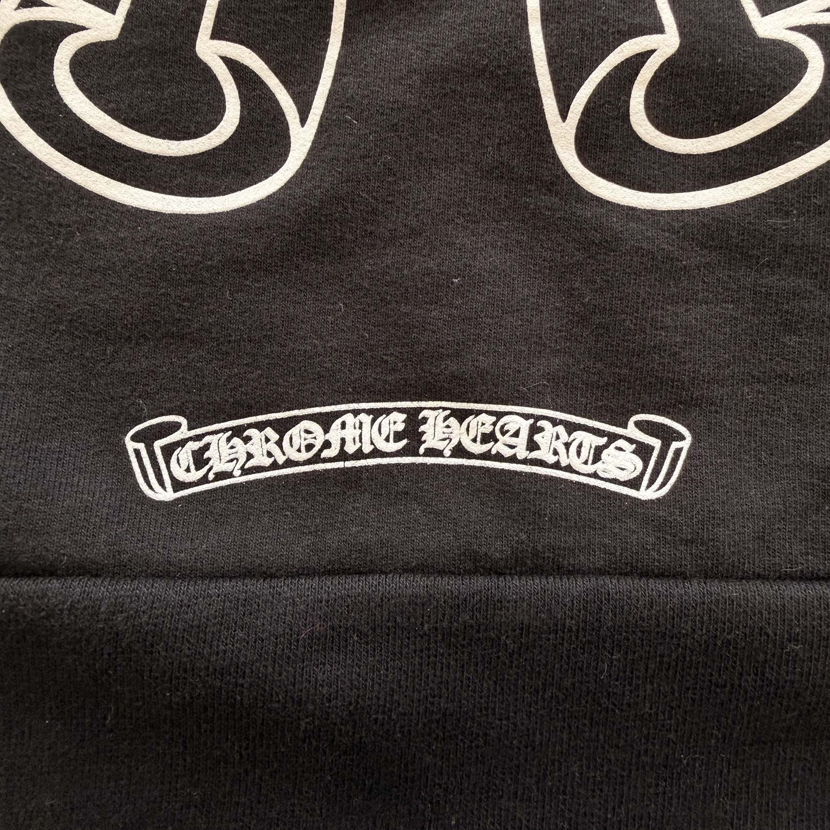 CHROME HEARTS Floral Cross Horseshoe Crewneck Sweat Shirts Size XXL クロムハーツ フローラルクロス ホースシュー クルーネック スウェットシャツ サイズXXL