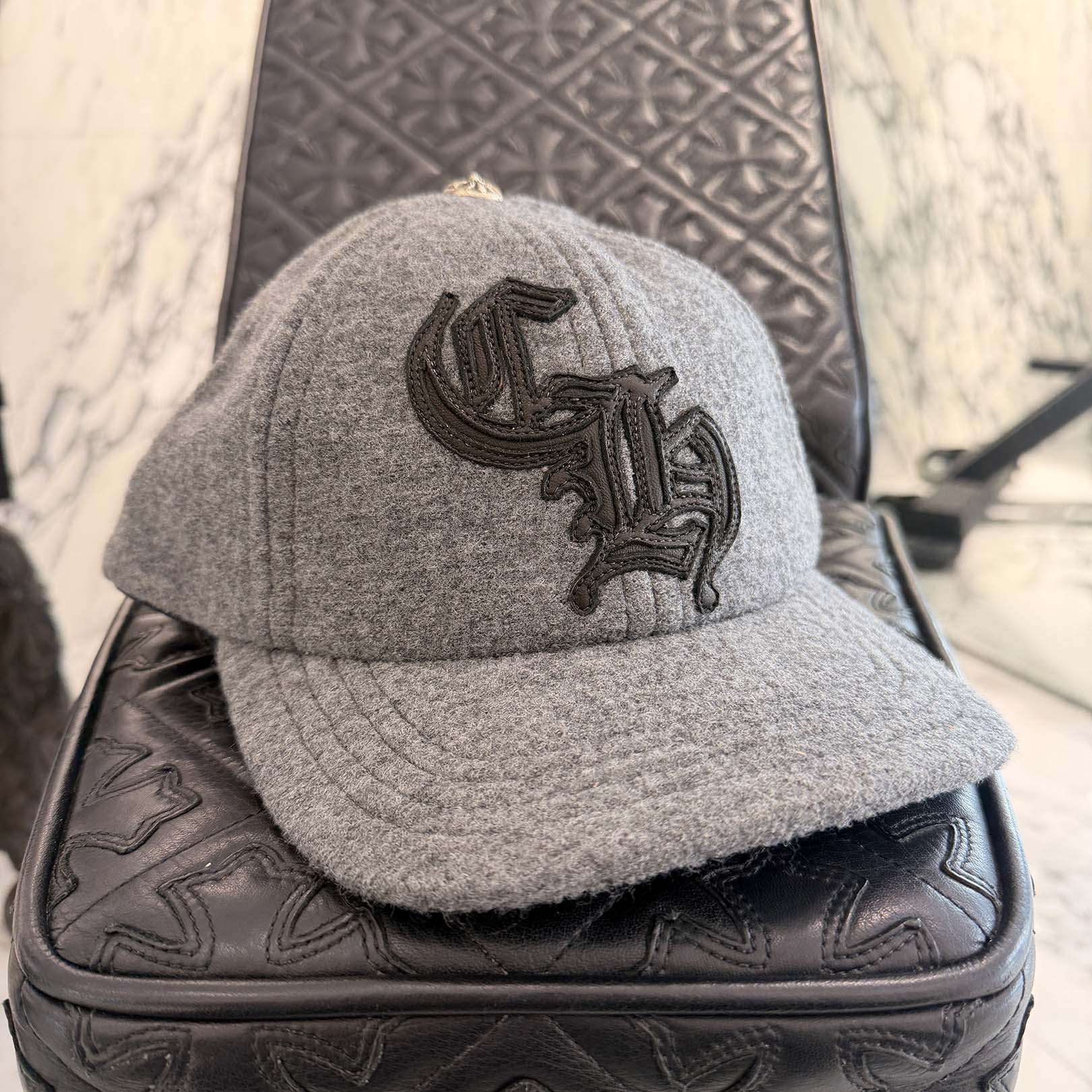 CHROME HEARTS CH Patch Wool Trucker Cap Size ONE SIZE (51-61) クロムハーツ CHパッチ ウール トラッカーキャップ サイズONE SIZE (51-61)
