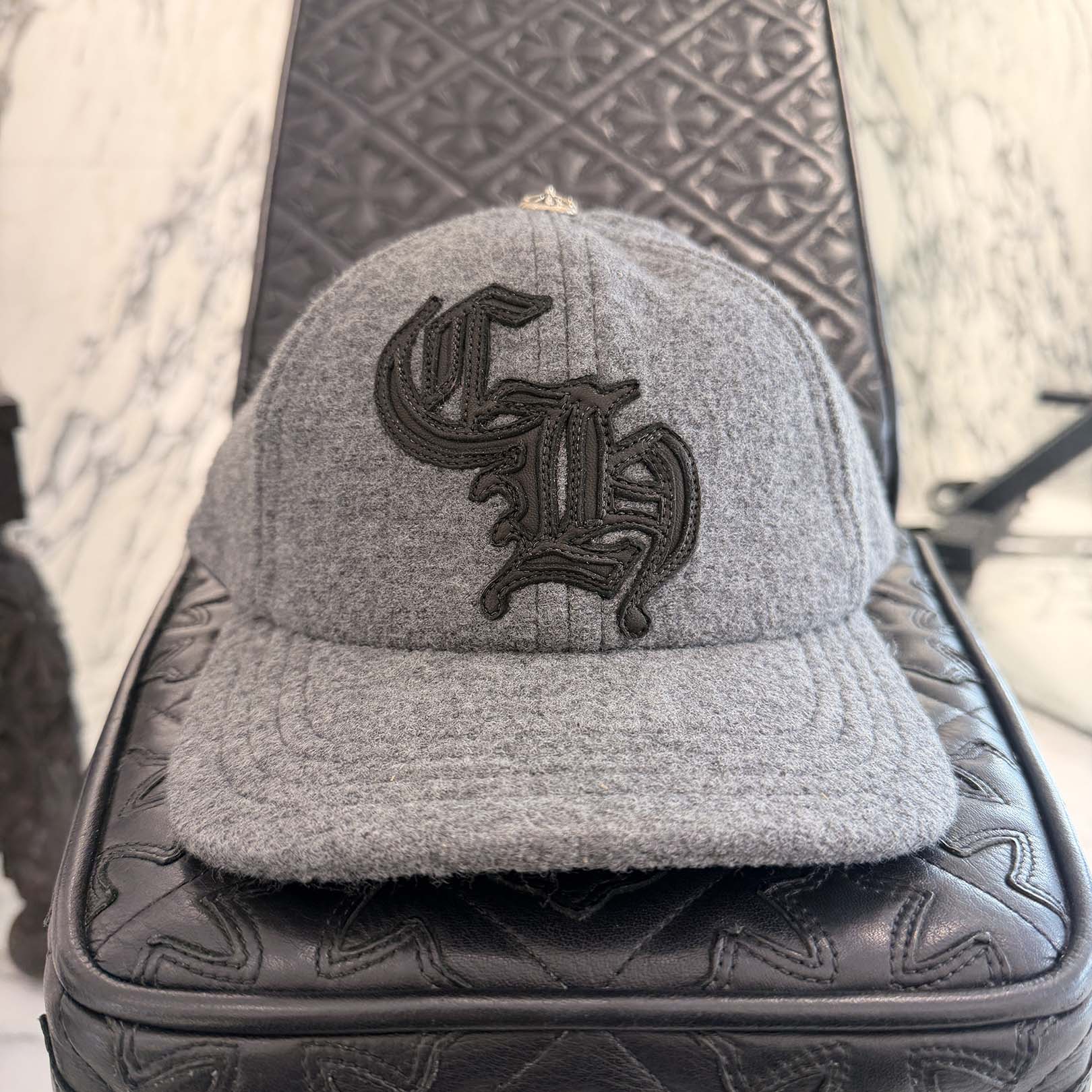 CHROME HEARTS CH Patch Wool Trucker Cap Size ONE SIZE (51-61) クロムハーツ CHパッチ ウール トラッカーキャップ サイズONE SIZE (51-61)