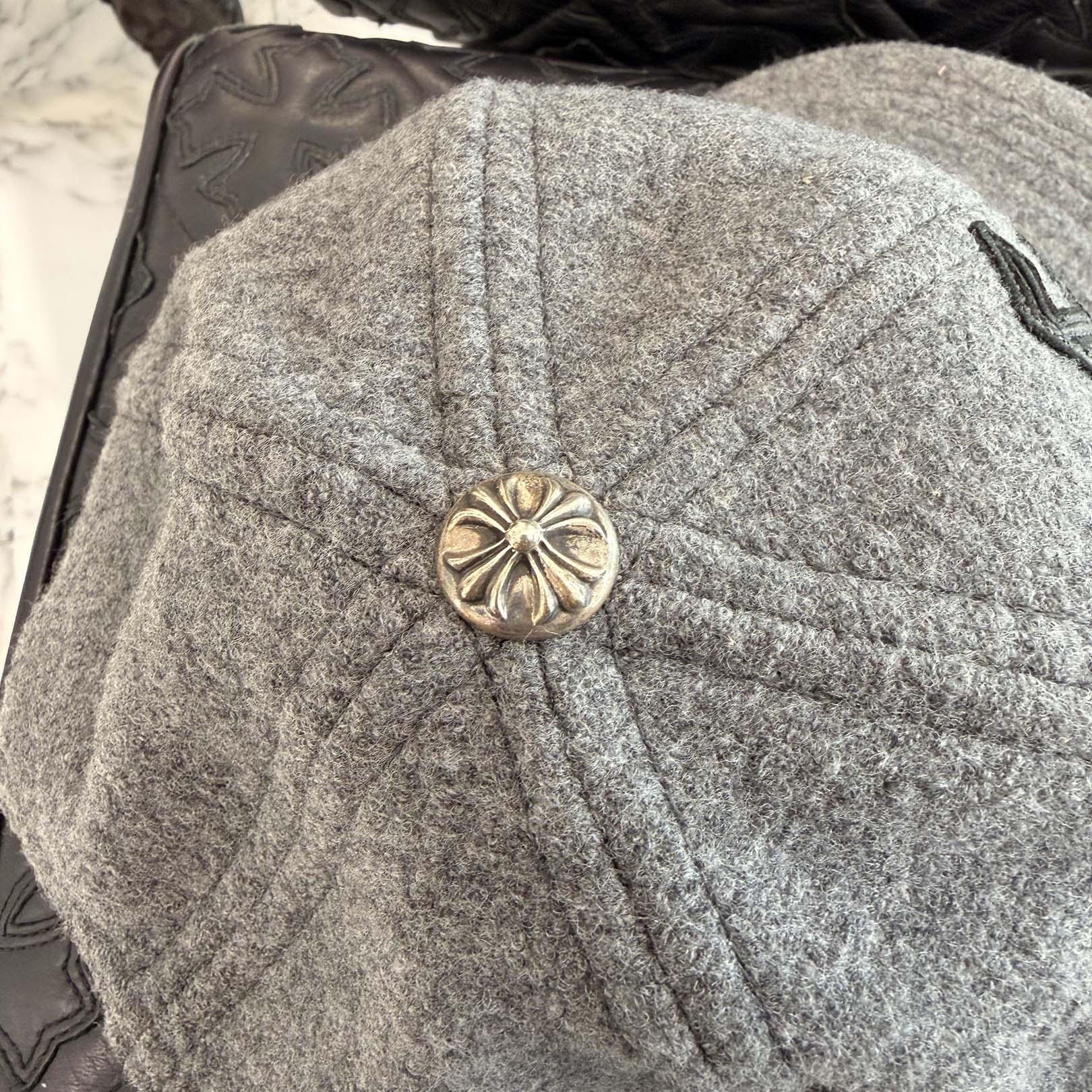 CHROME HEARTS CH Patch Wool Trucker Cap Size ONE SIZE (51-61) クロムハーツ CHパッチ ウール トラッカーキャップ サイズONE SIZE (51-61)