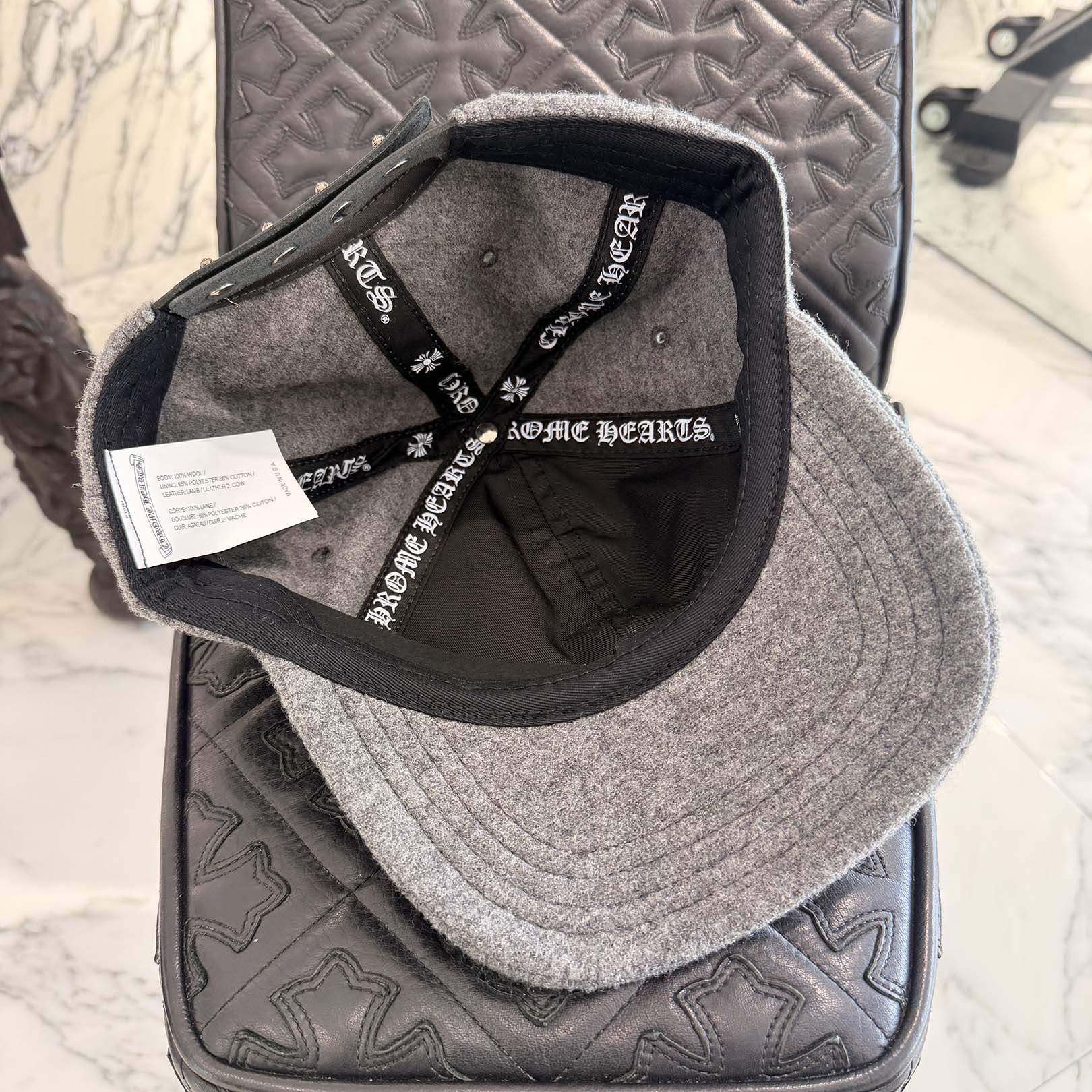 CHROME HEARTS CH Patch Wool Trucker Cap Size ONE SIZE (51-61) クロムハーツ CHパッチ ウール トラッカーキャップ サイズONE SIZE (51-61)