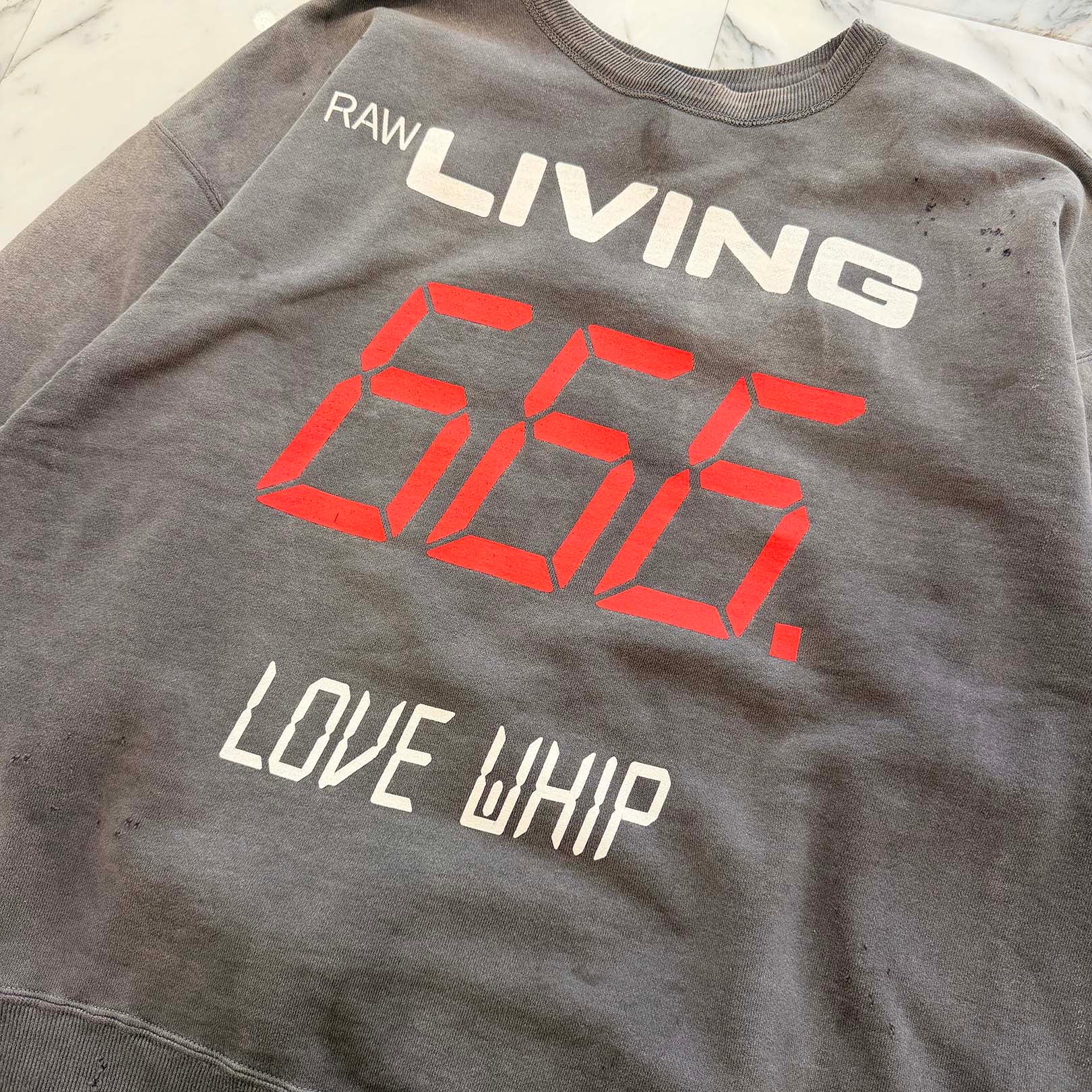 SAINT Mxxxxxx 2025AW 666 Crewneck Sweat Shirt SM-HR1-0000-045 Size XL セントマイケル 666 クルーネック スウェットシャツ サイズXL