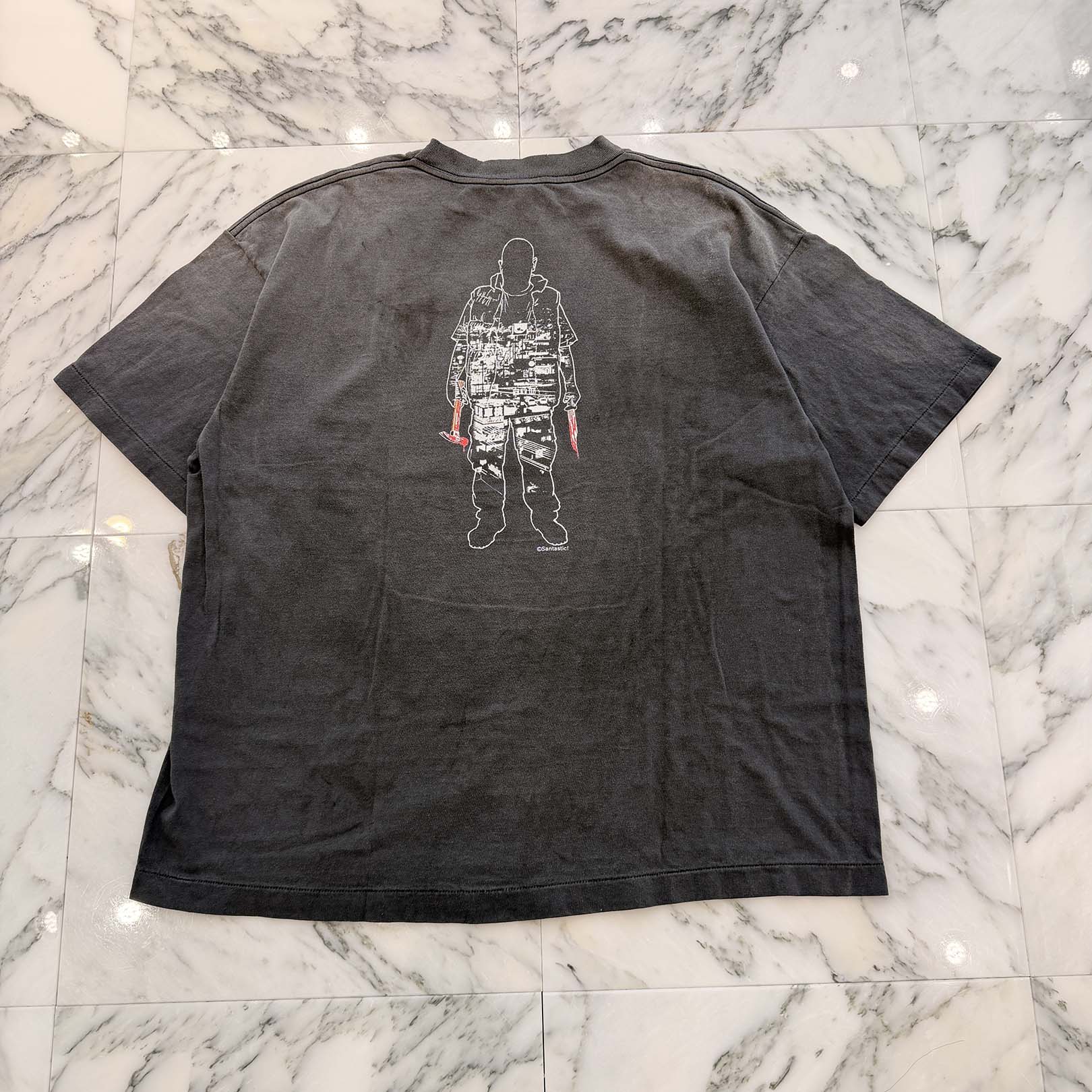 SAINT Mxxxxxx × GEEKS RULE 2025AW 惨家-zange S/S Tee SM-HR1-0000-C25 Size XL セントマイケル×ギークスルール 惨家-zange ショートスリーブ Tシャツ サイズXL