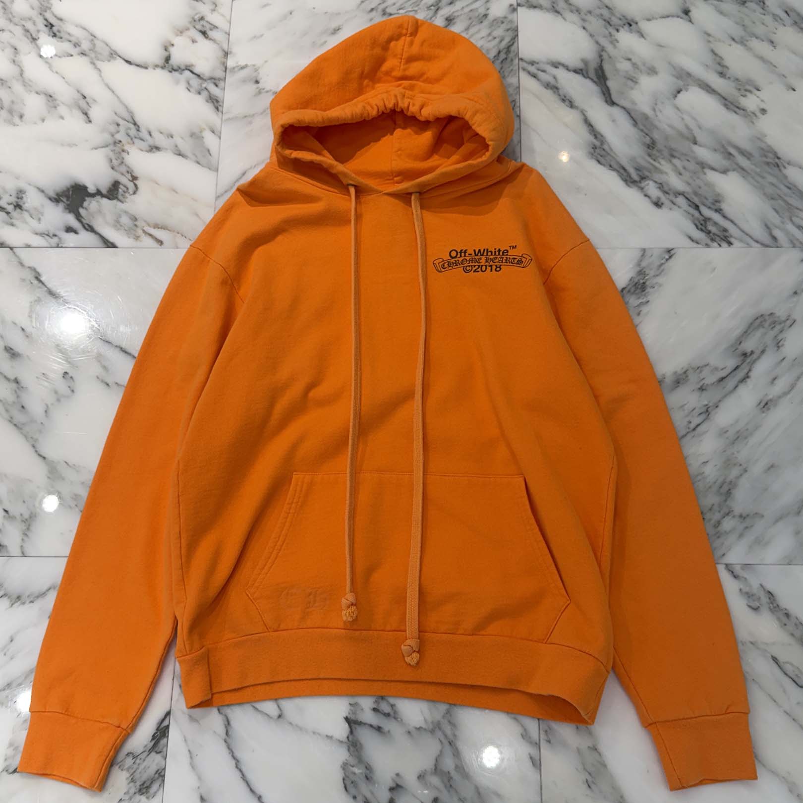 CHROME HEARTS × OFF-WHITE 2018SS HD PLVR V Size XL クロムハーツ × オフホワイト プルオーバーフーディ サイズXL