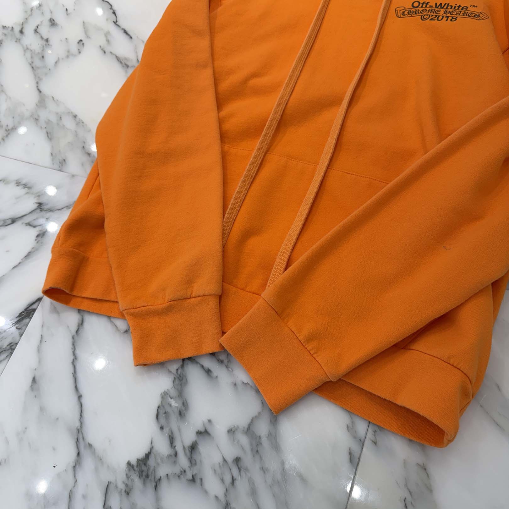 CHROME HEARTS × OFF-WHITE 2018SS HD PLVR V Size XL クロムハーツ × オフホワイト プルオーバーフーディ サイズXL