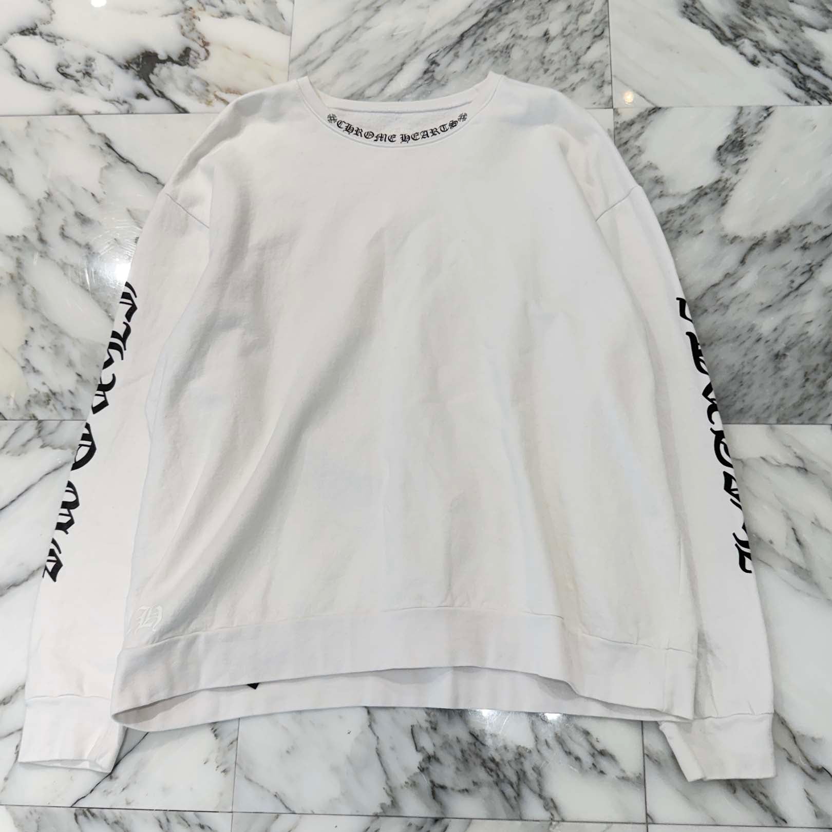 CHROME HEARTS Neck Logo Crewneck Sweatshirt Size XL クロムハーツ ネックロゴ クルーネック スウェットシャツ サイズXL