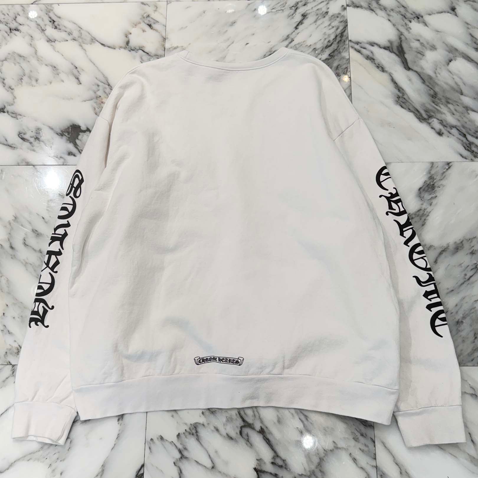 CHROME HEARTS Neck Logo Crewneck Sweatshirt Size XL クロムハーツ ネックロゴ クルーネック スウェットシャツ サイズXL