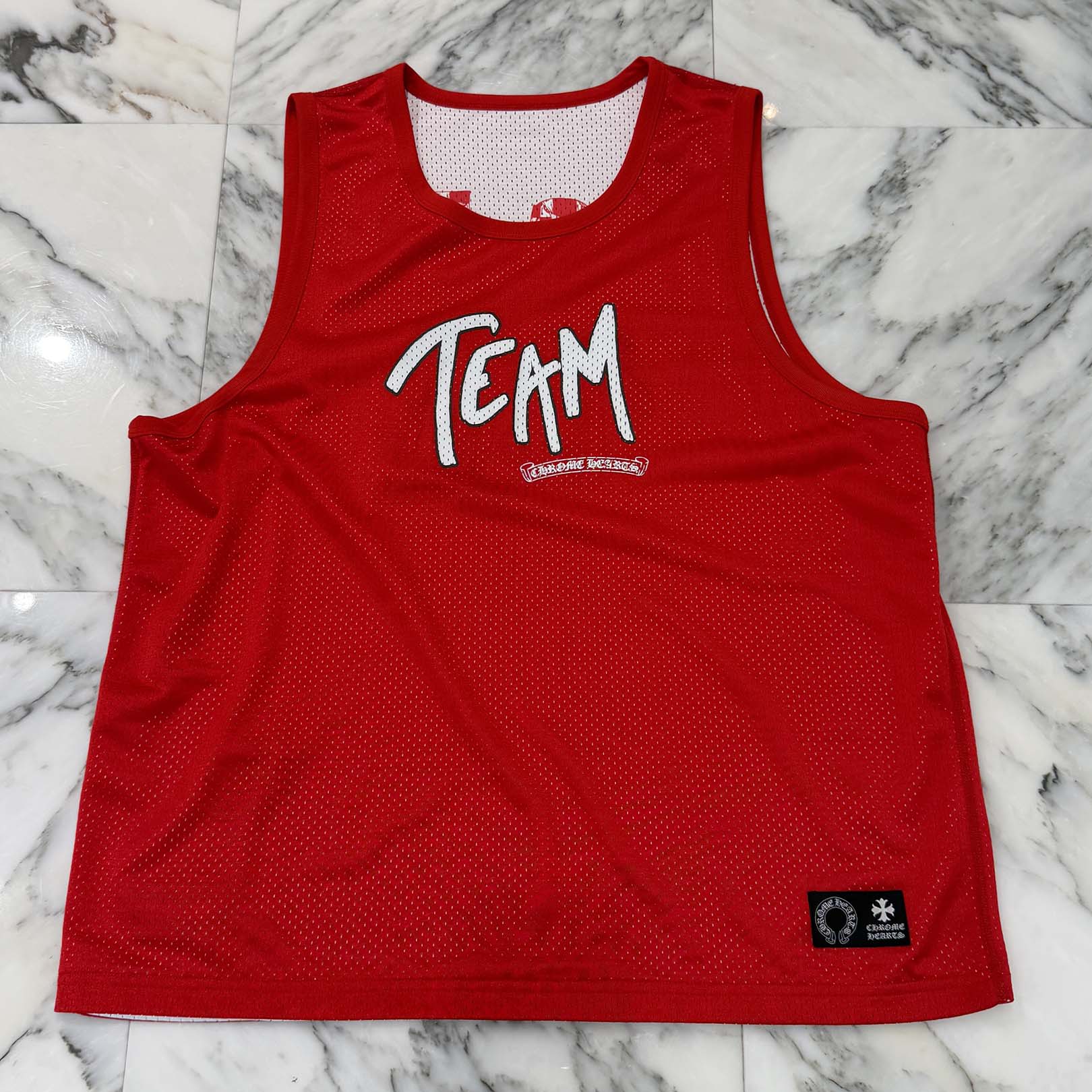 CHROME HEARTS Matty "TEAM" Mesh Warm Up Jersey Size L クロムハーツ × マッティボーイ "チーム" メッシュウォームアップジャージー サイズL