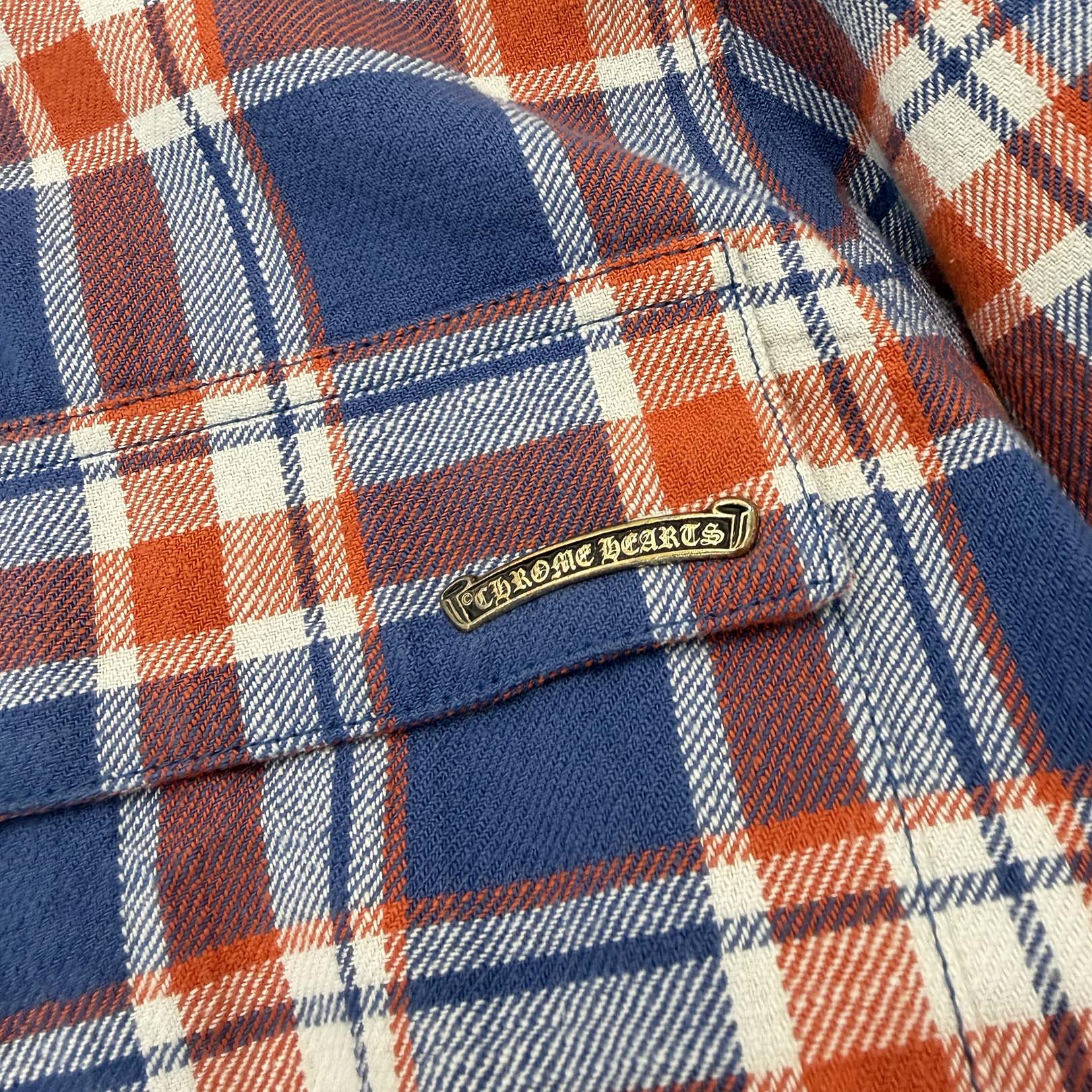 CHROME HEARTS YNOT WORK'N PADDED FLANNEL CHECK SHIRT JACKET Size XL クロムハーツ ワイノット ワーキンフランネルチェック シャツジャケット サイズXL