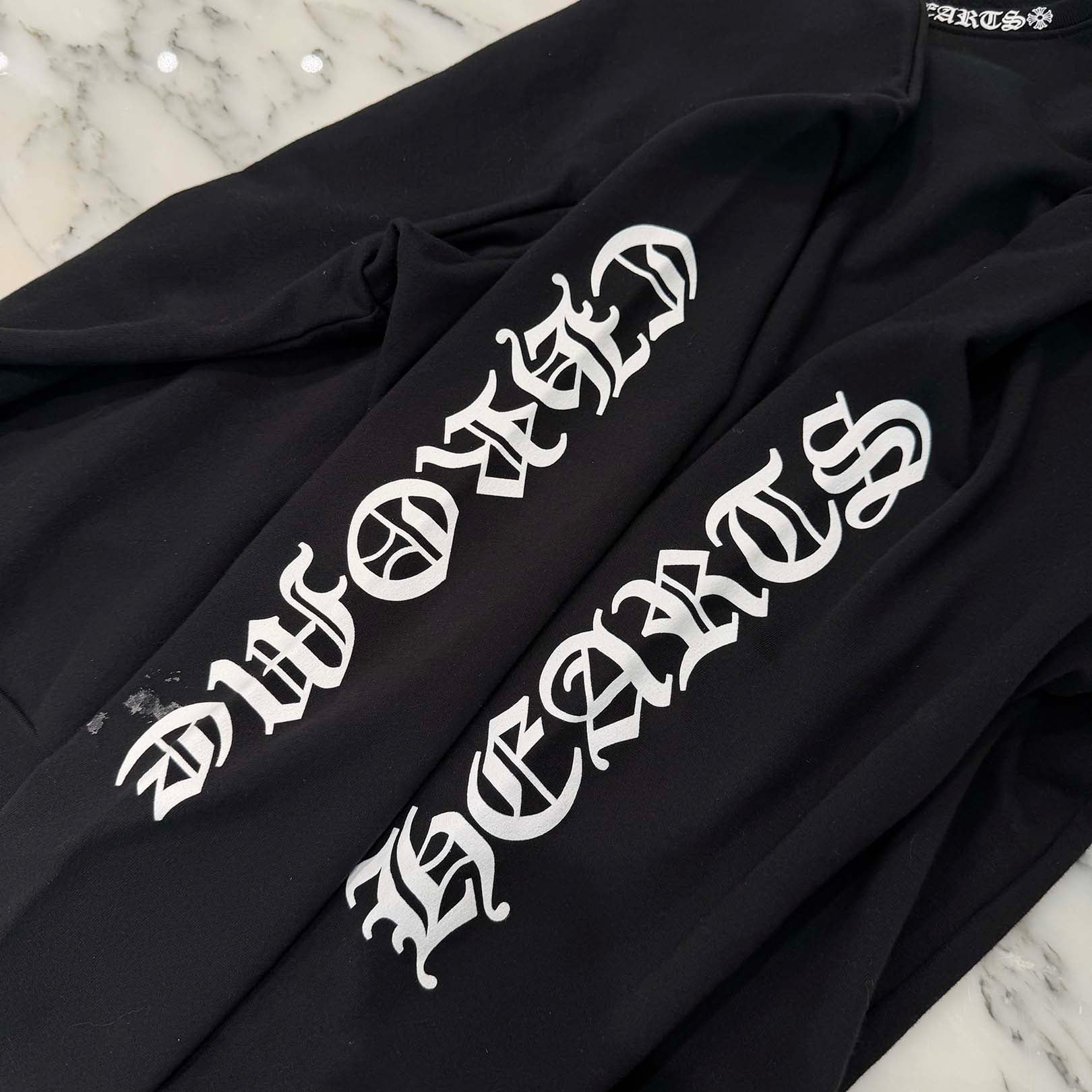 CHROME HEARTS Neck Logo Crewneck Sweatshirt Size L クロムハーツ ネックロゴクルーネックスウェットシャツ サイズL