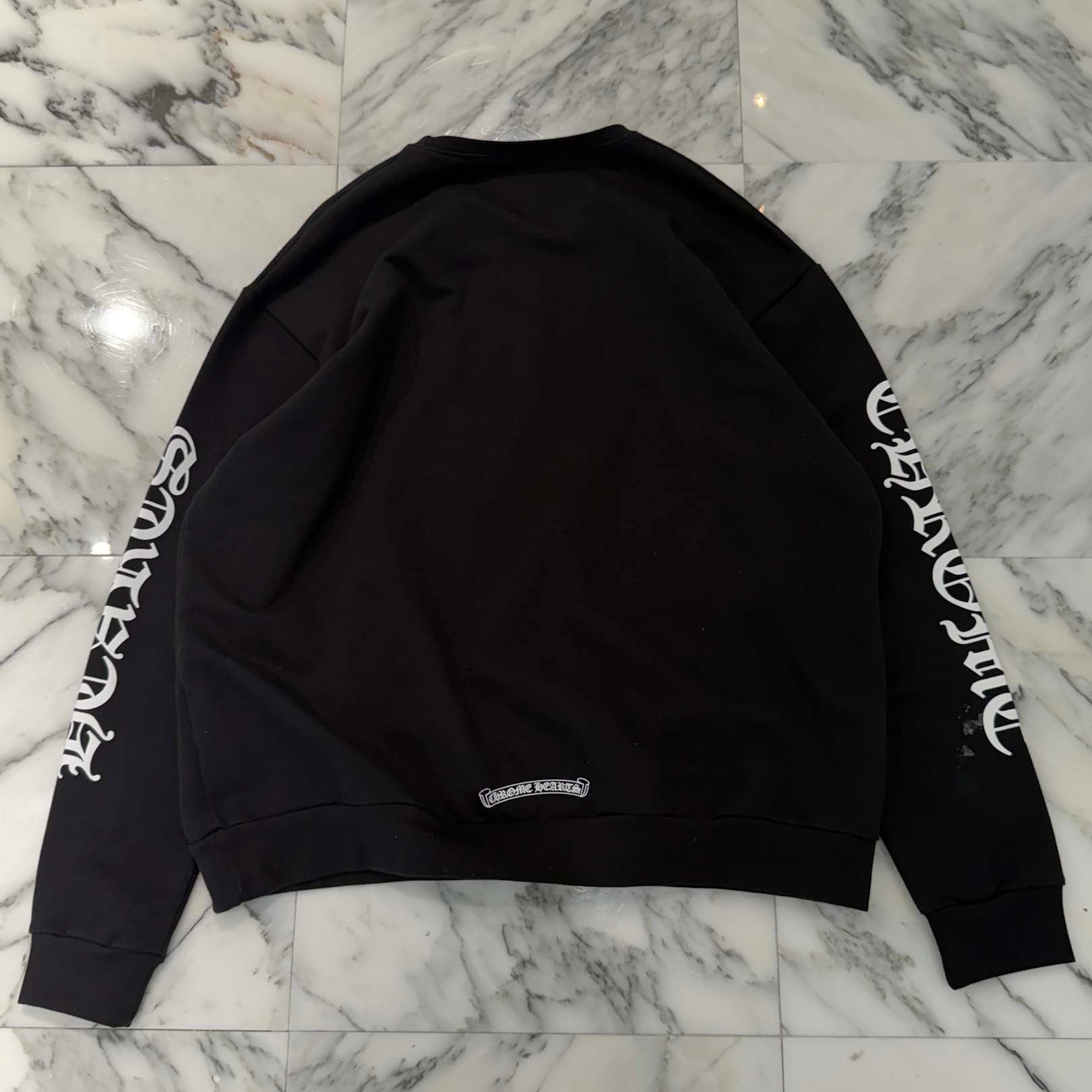 CHROME HEARTS Neck Logo Crewneck Sweatshirt Size L クロムハーツ ネックロゴクルーネックスウェットシャツ サイズL