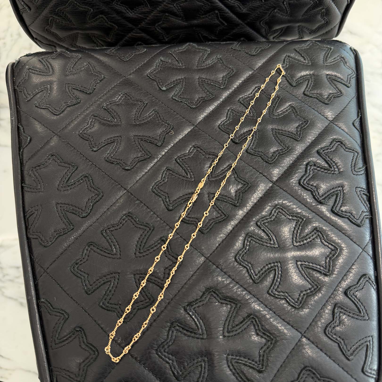 CHROME HEARTS 22K Twist Chain Necklace Size 20 Inch クロムハーツ 22K ツイストチェーン ネックレス サイズ20インチ