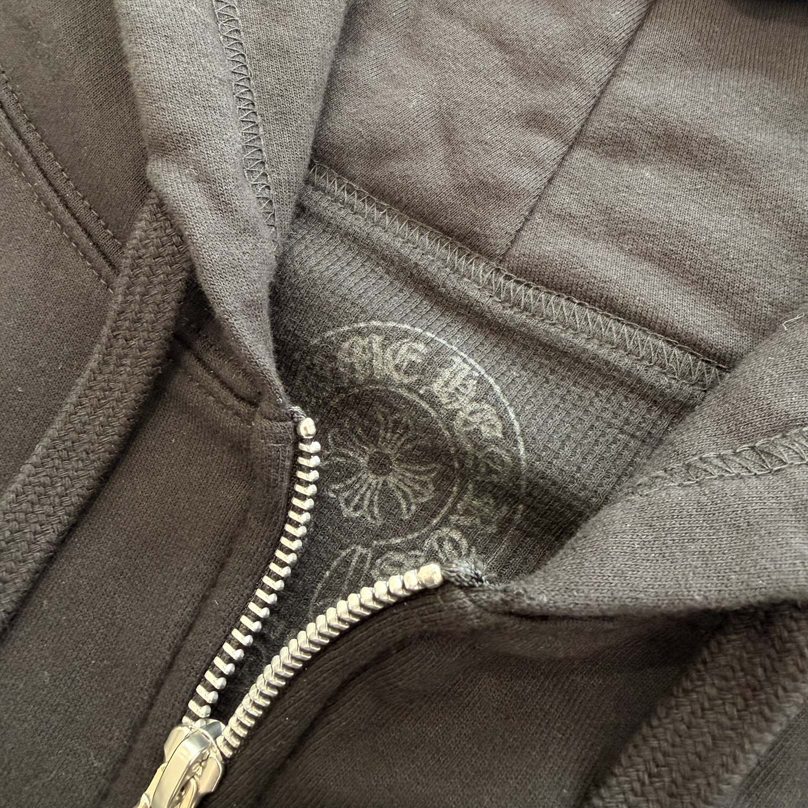 CHROME HEARTS Floral Cross Horseshoe Zip Up Hoodie Size XL クロムハーツ フローラルクロス ホースシュー ジップアップフーディ サイズXL