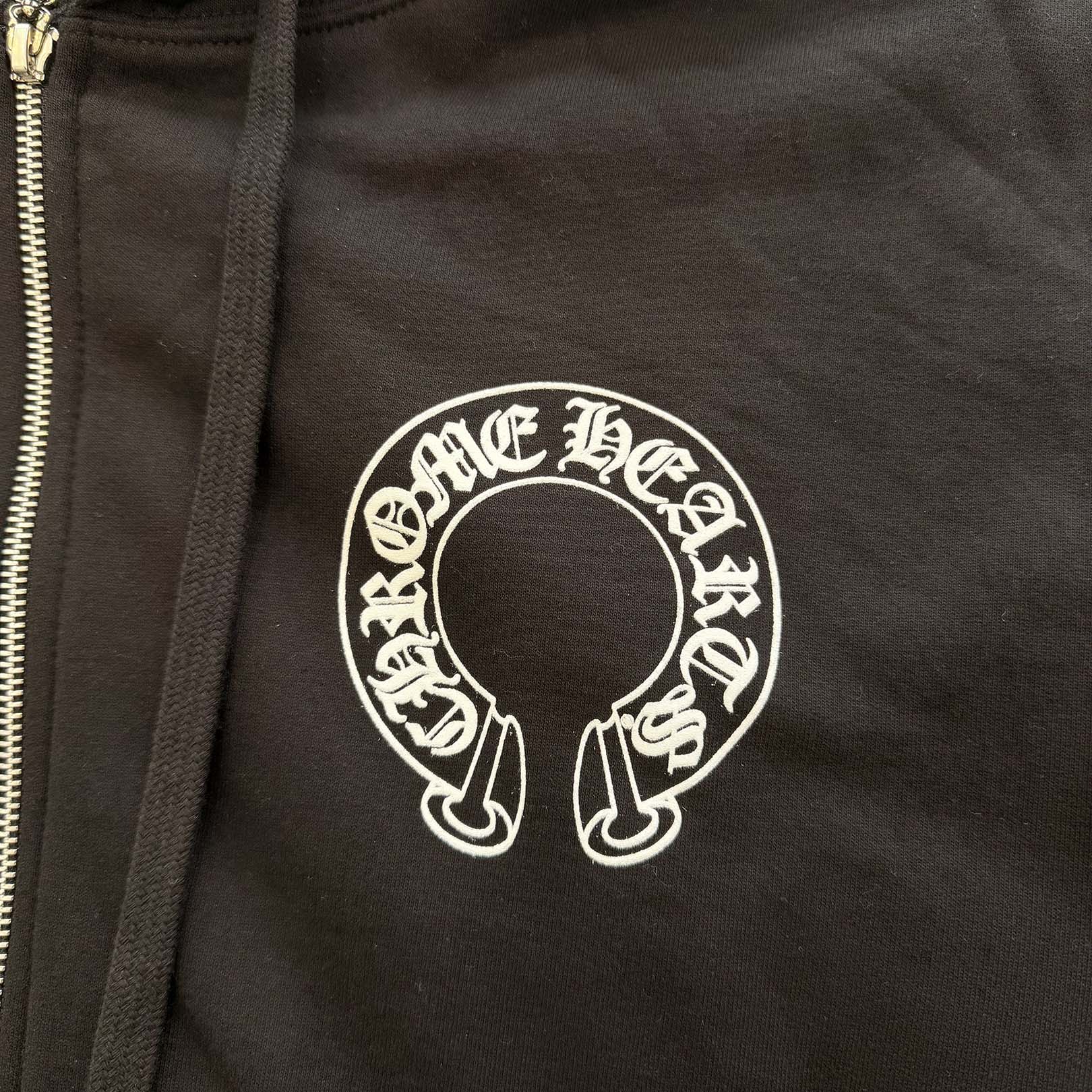 CHROME HEARTS Floral Cross Horseshoe Zip Up Hoodie Size XL クロムハーツ フローラルクロス ホースシュー ジップアップフーディ サイズXL