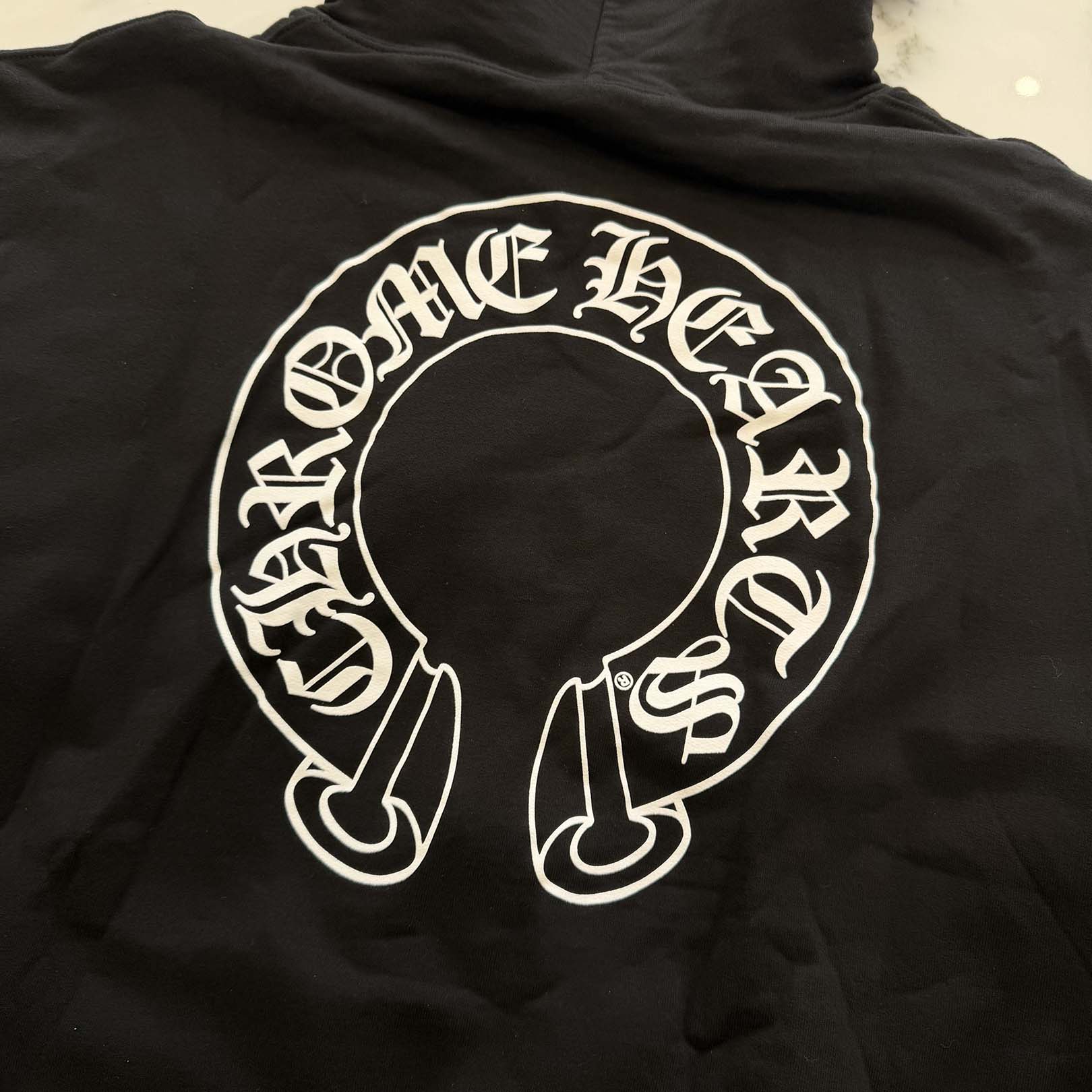 CHROME HEARTS Floral Cross Horseshoe Zip Up Hoodie Size XL クロムハーツ フローラルクロス ホースシュー ジップアップフーディ サイズXL