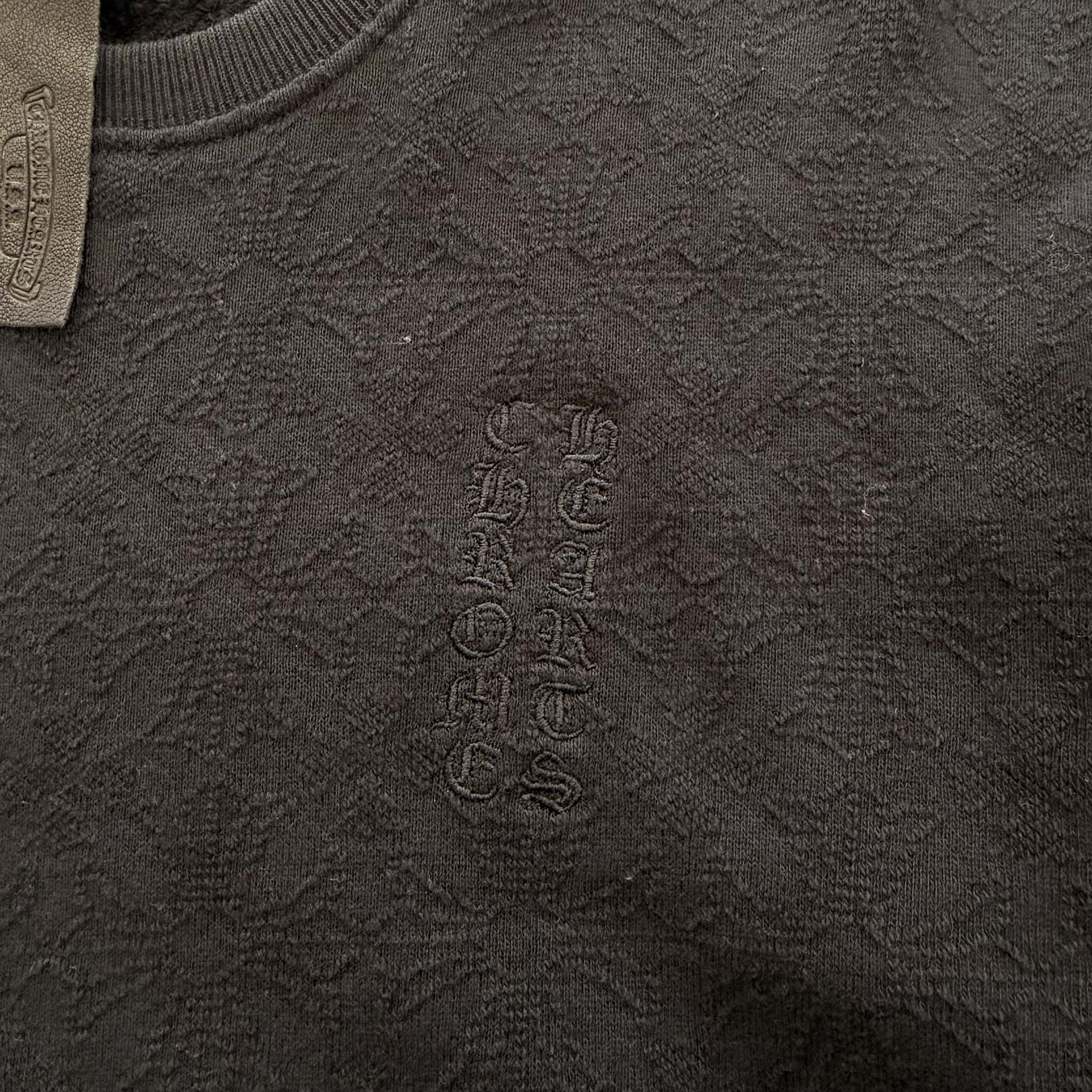 CHROME HEARTS Y NOT Vertical Logo Cropped Sweat Shirt Size M クロムハーツ ワイノット ヴァーティカルロゴ クロップド スウェットシャツ Tシャツ サイズM