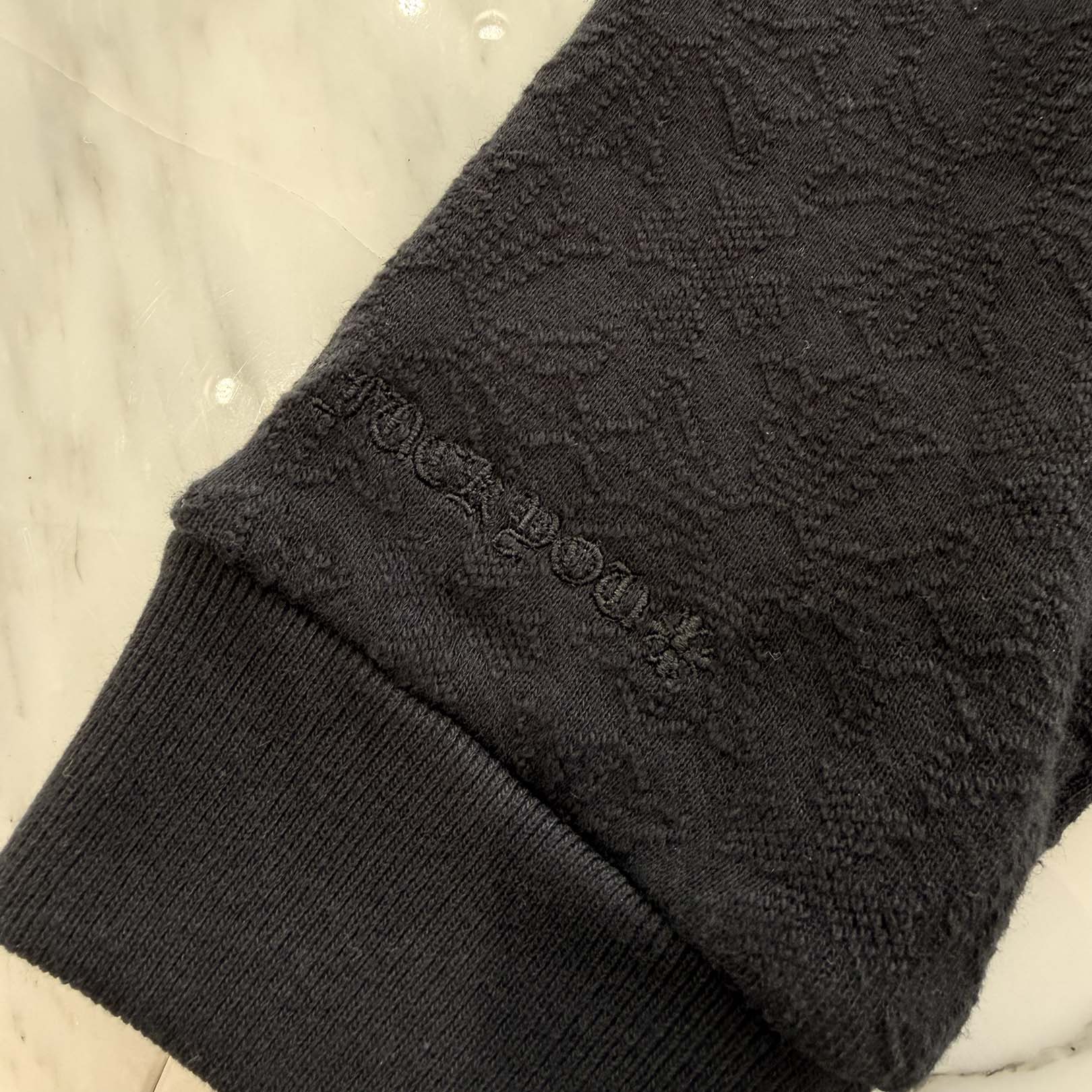 CHROME HEARTS Y NOT Vertical Logo Cropped Sweat Shirt Size S
