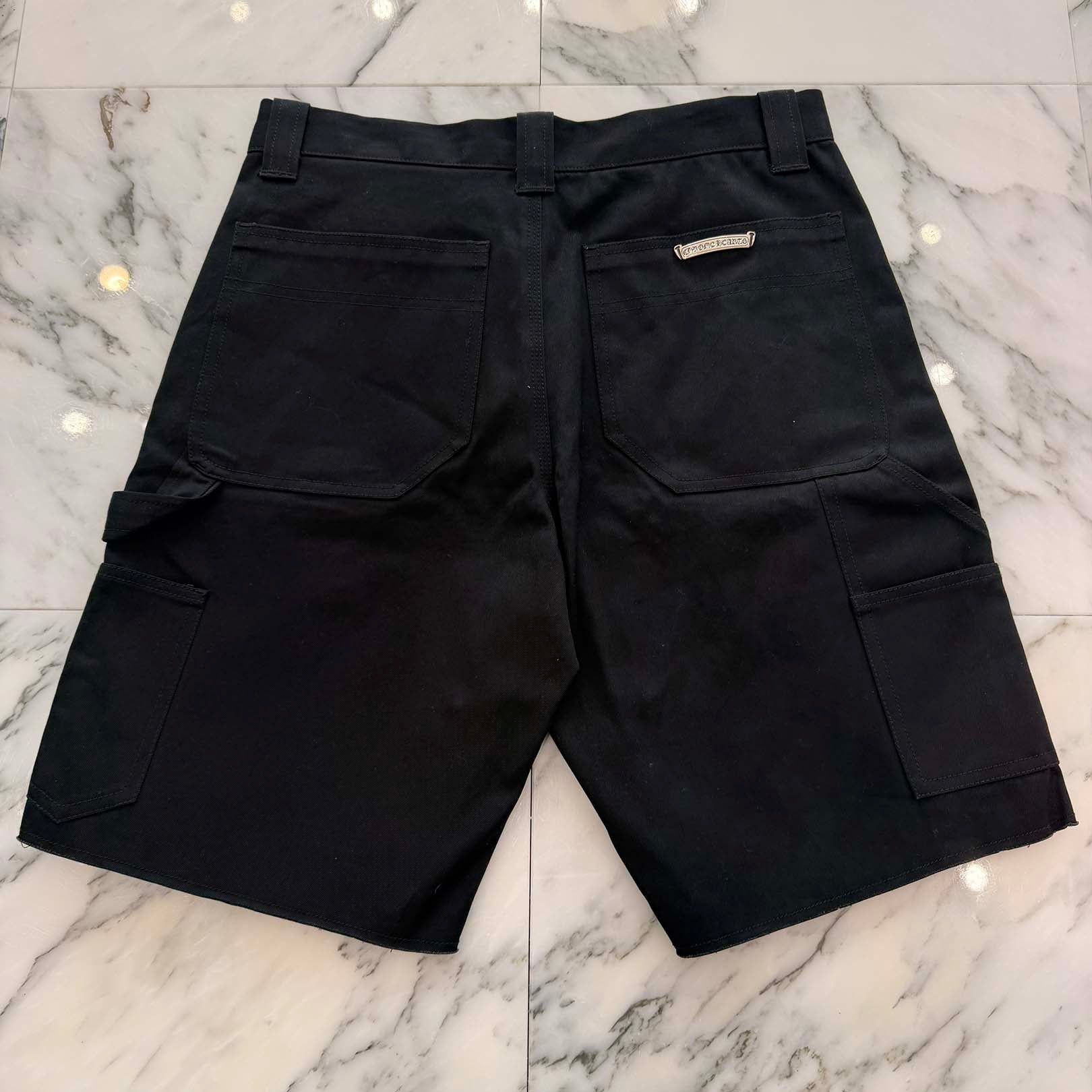 CHROME HEARTS Carpenter Cross Ball Button Denim Shorts Size 32 クロムハーツ カーペンター クロスボールボタン デニムショーツ サイズ32