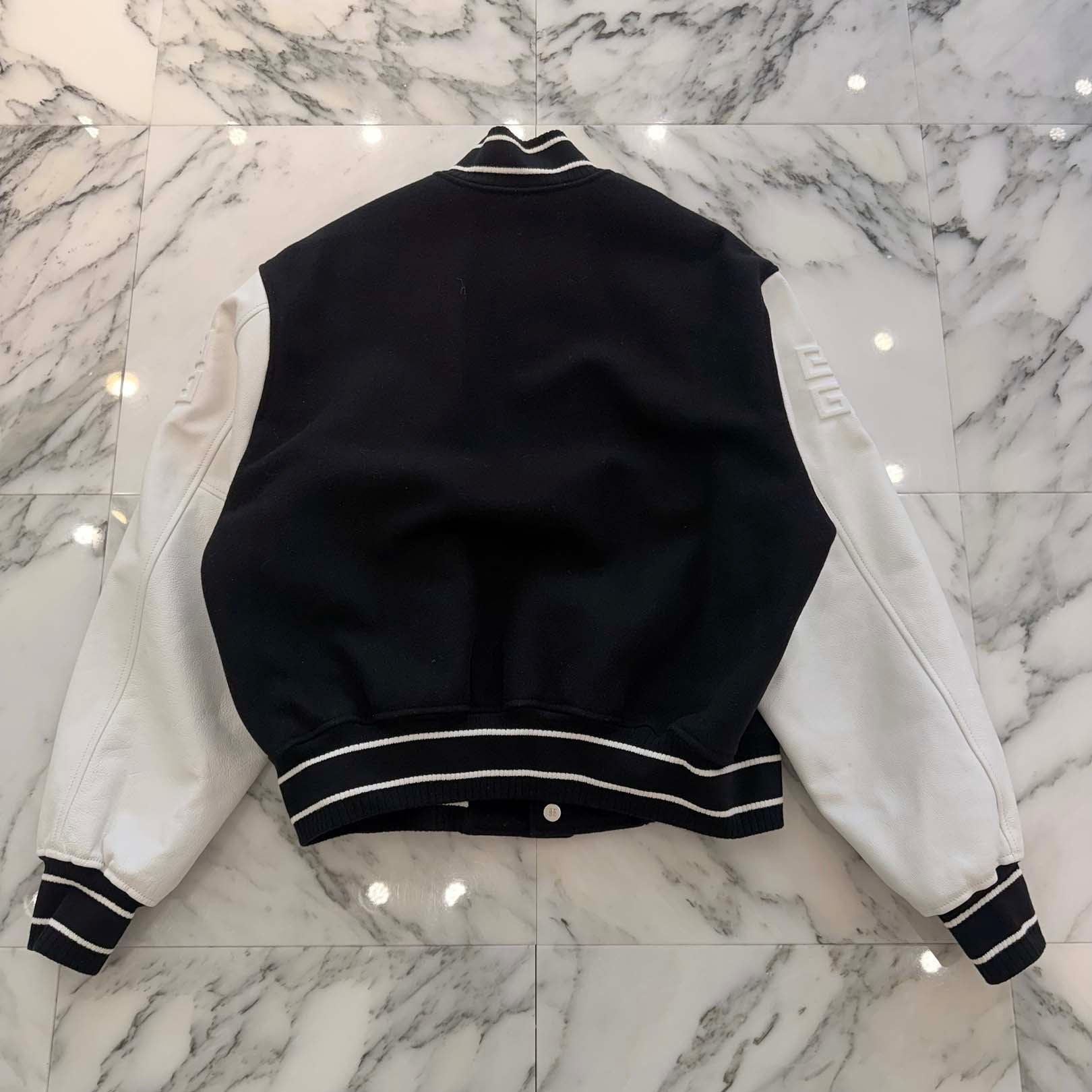 GIVENCHY 2022AW Logo Embroidered Varsity Jacket BM00QR611V Size 48 ジバンシー ロゴ刺繡 バーシティジャケット サイズ48