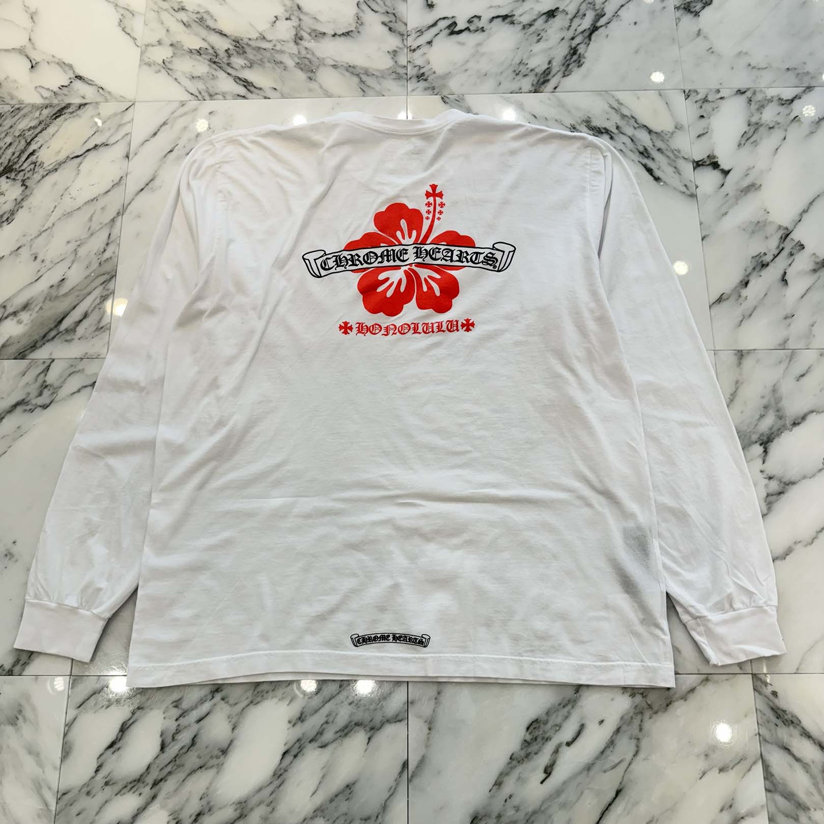 CHROME HEARTS Honolulu Limited Back Scroll Logo Long Sleeve Tee Size XXL クロムハーツ ホノルル限定 バックスクロールロゴ ロングスリーブTシャツ サイズXXL
