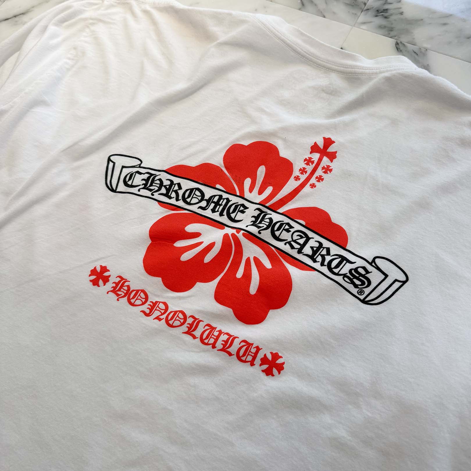CHROME HEARTS Honolulu Limited Back Scroll Logo Long Sleeve Tee Size XXL クロムハーツ ホノルル限定 バックスクロールロゴ ロングスリーブTシャツ サイズXXL