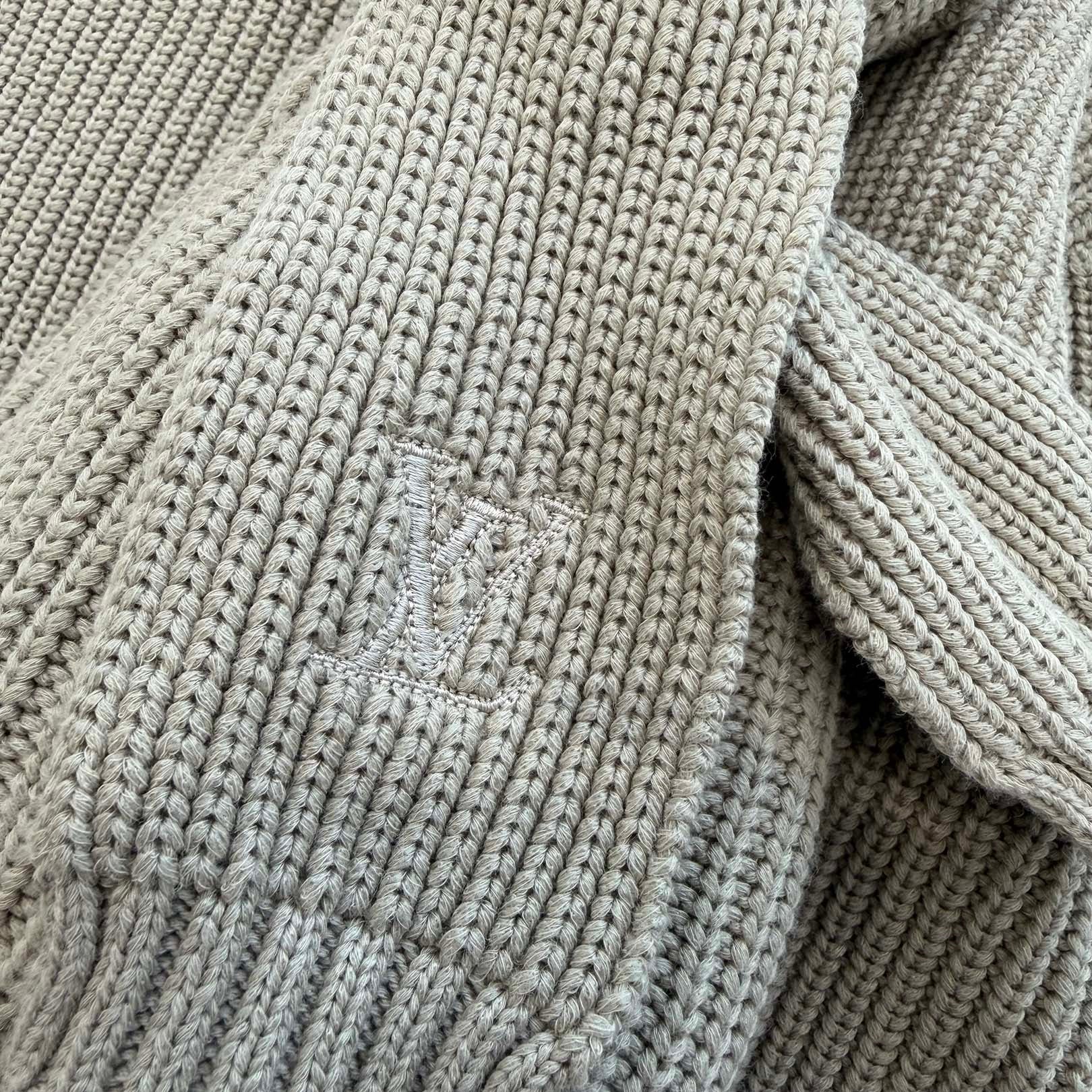 LOUIS VUITTON 2021SS Stitched Teddy Crew Neck Knit HKN66WTBY Size M ルイヴィトン ステッチドテディ クルーネックニット サイズM