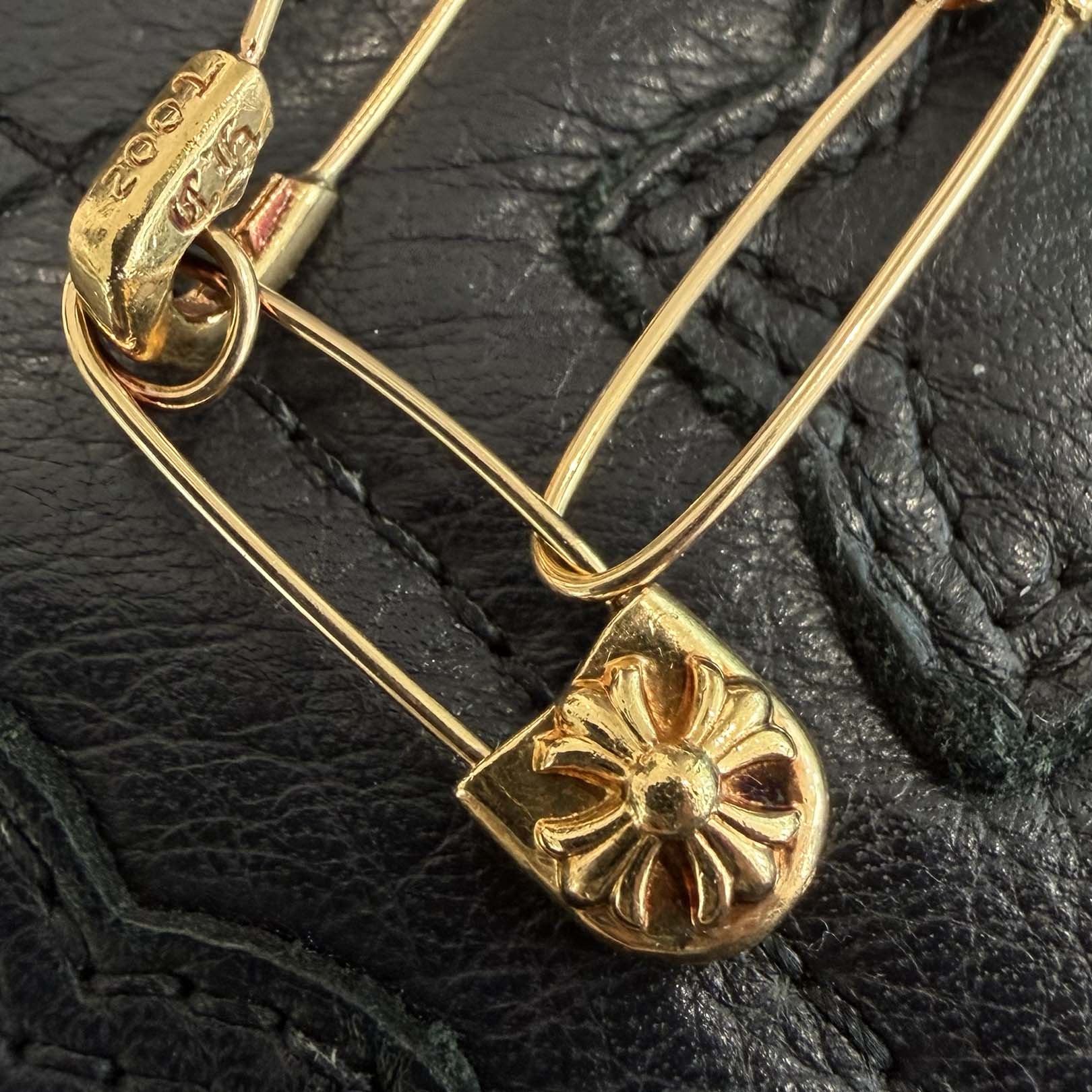 CHROME HEARTS 22K Safety Pin Necklace 17 Link Size 18インチ クロムハーツ 22K セーフティピン ネックレス 17リンク サイズ18インチ