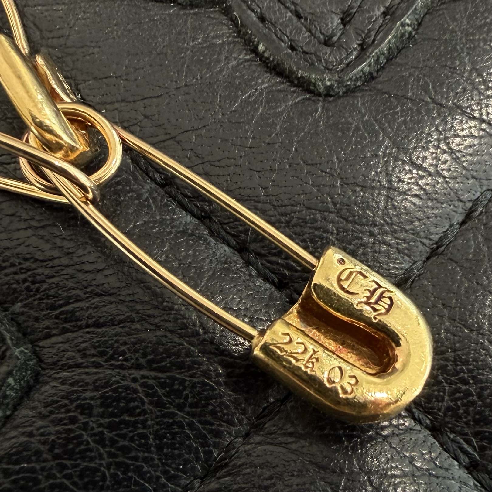 CHROME HEARTS 22K Safety Pin Necklace 17 Link Size 18インチ クロム