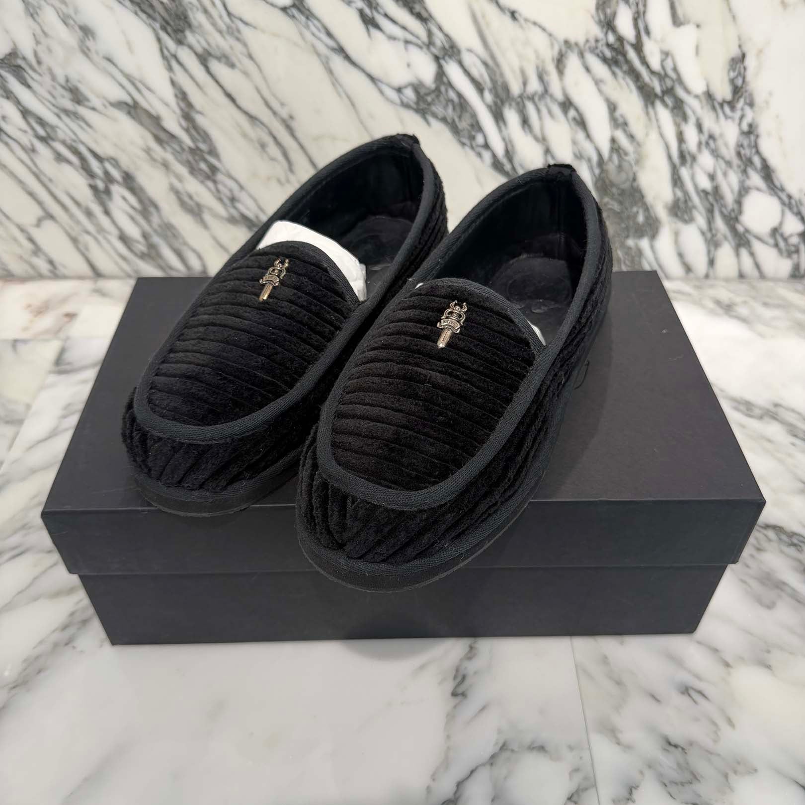 CHROME HEARTS Dagger Corduroy Slip On Size 40 (約25.0cm～25.5cm) クロムハーツ ダガー コーデュロイ スリッポン スリッパ シューズ サイズ40 (約25.0cm～25.5cm)