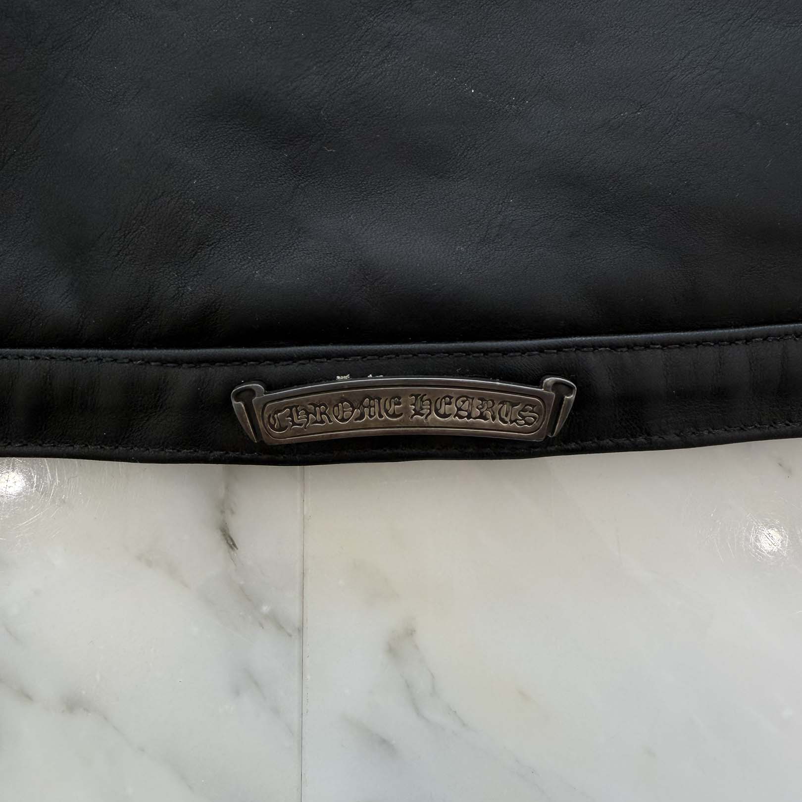 CHROME HEARTS Horsehide Whiplash Leather Jacket Size M クロムハーツ ホースハイド ウィップラッシュレザージャケット サイズM