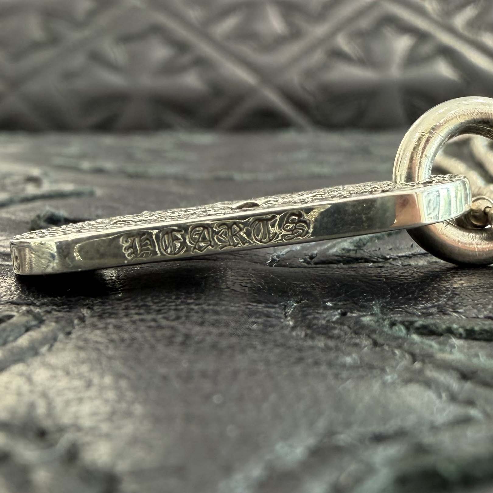 CHROME HEARTS Cut Out Cross Dock Tag Small Pendant Charm Pave Diamond クロムハーツ カットアウトクロス ドッグタグ スモール ペンダントチャーム パヴェダイヤモンド
