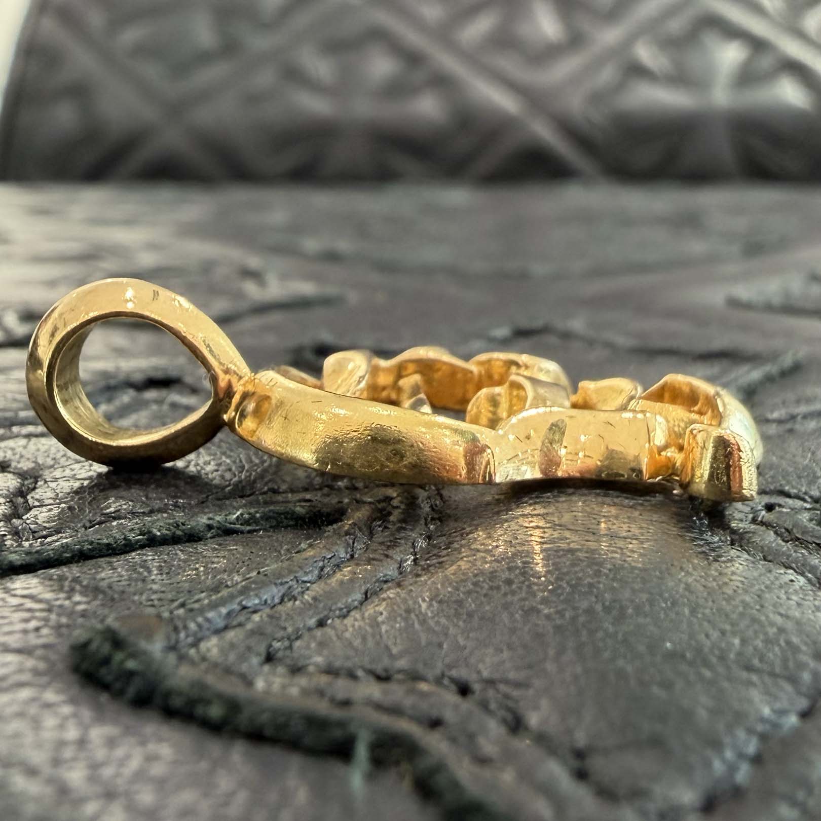 CHROME HEARTS 22K CH Logo Pendant Charm クロムハーツ 22K CHロゴ ペンダントチャーム