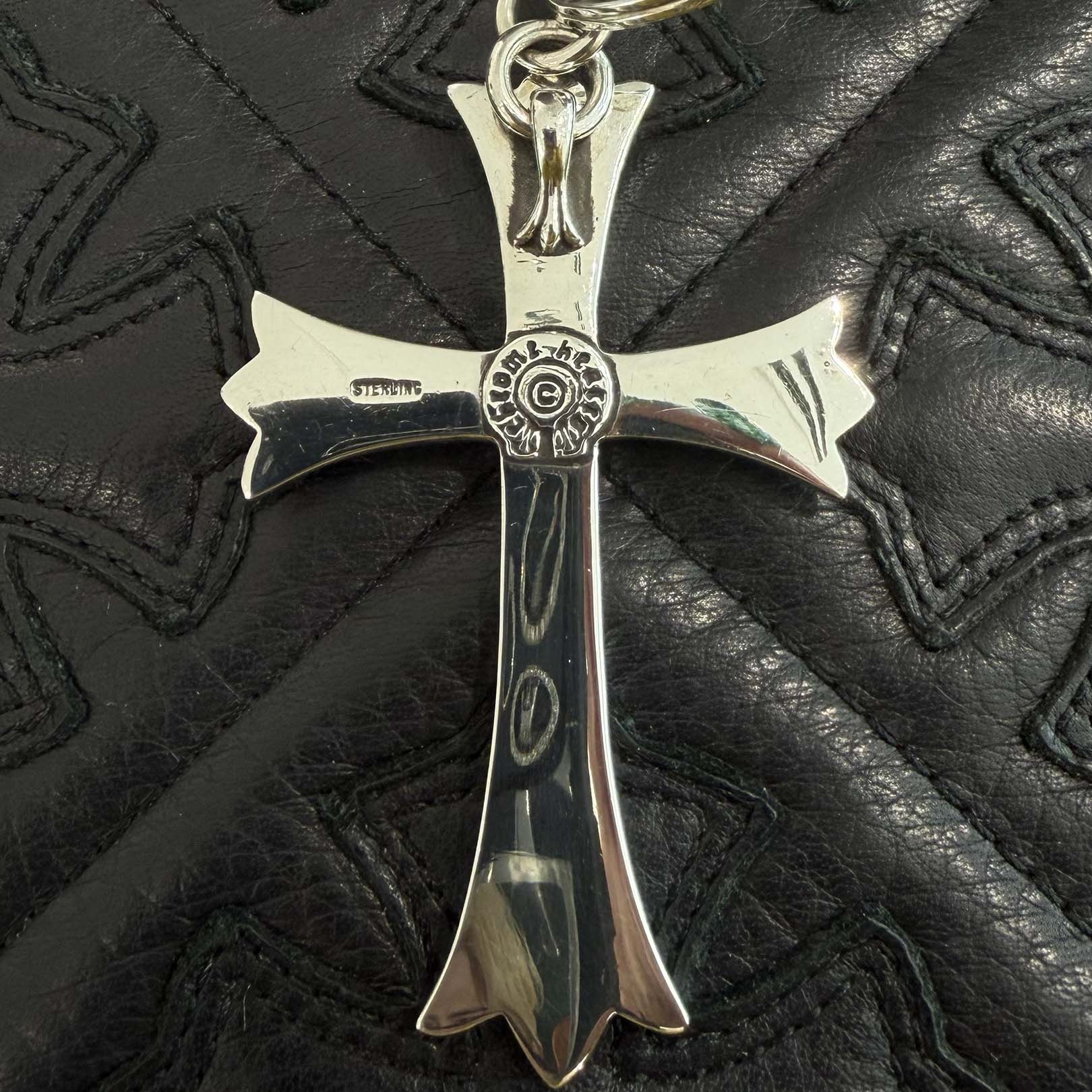 CHROME HEARTS Large CH Cross Key Ring With Dagger クロムハーツ ラージ CHクロス キーリング ウィズ ダガー シルバー925